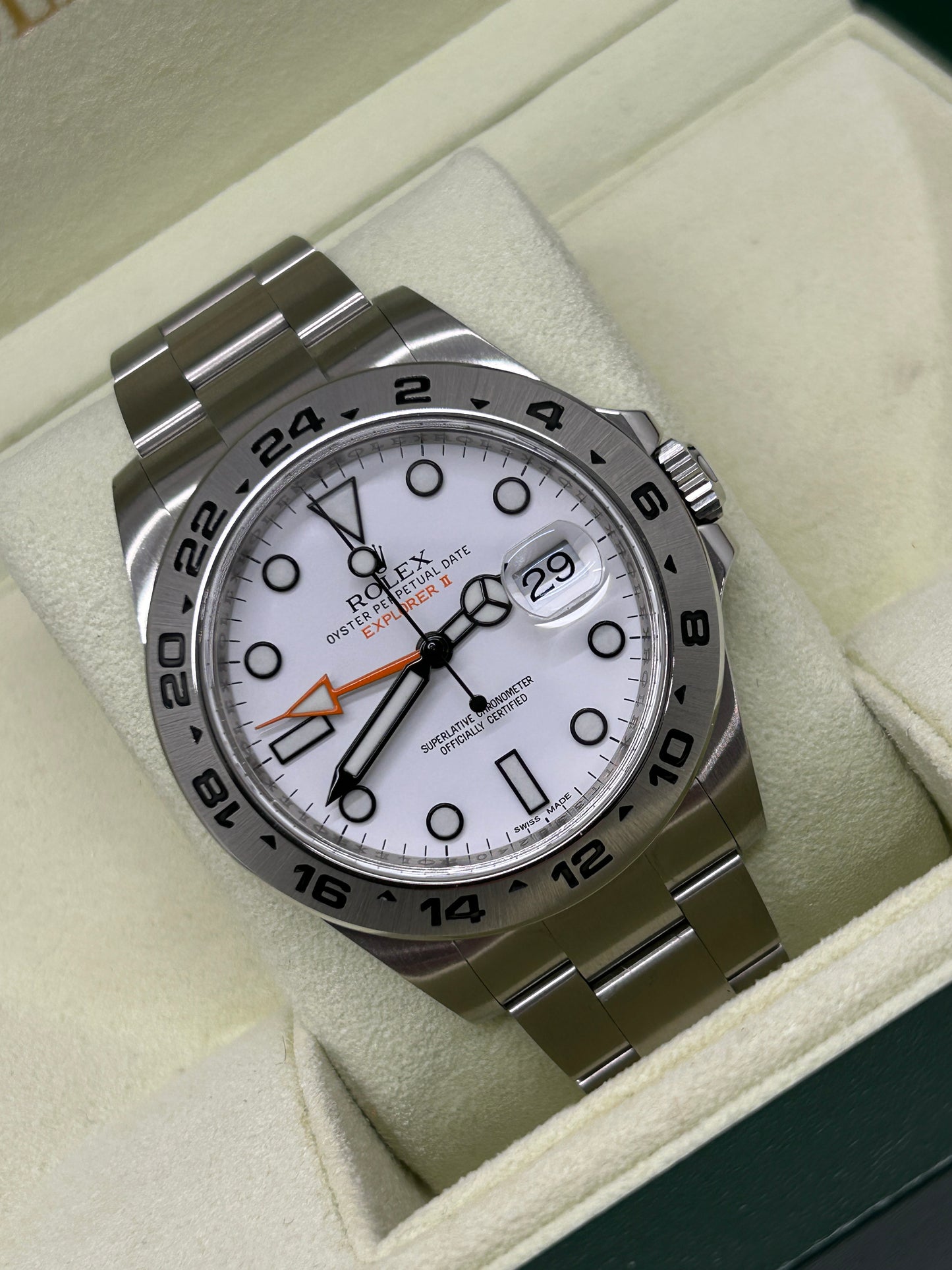 Rolex Explorer II - White Polar Dial - Ref 216570 - Year 2014