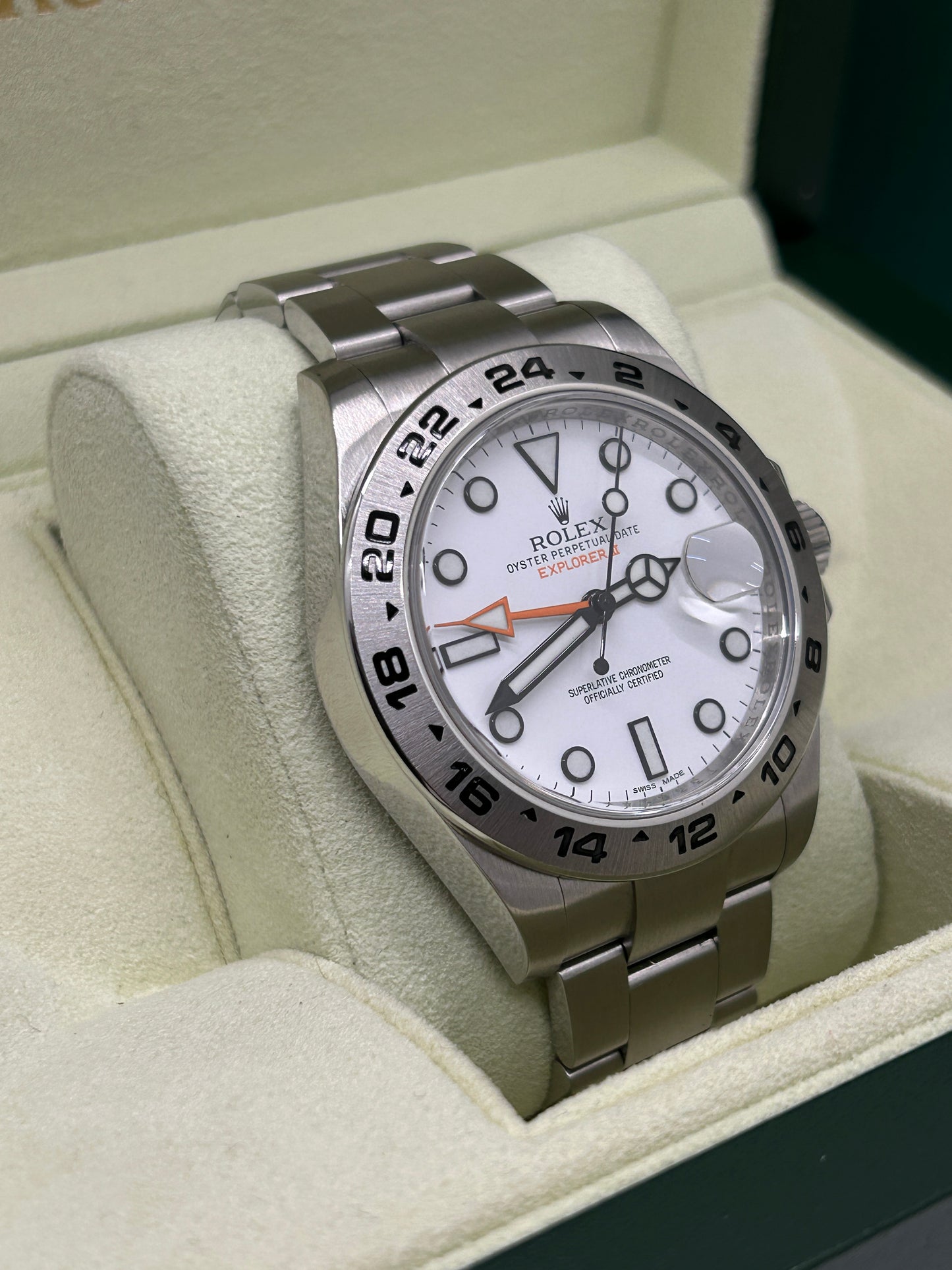 Rolex Explorer II - White Polar Dial - Ref 216570 - Year 2014