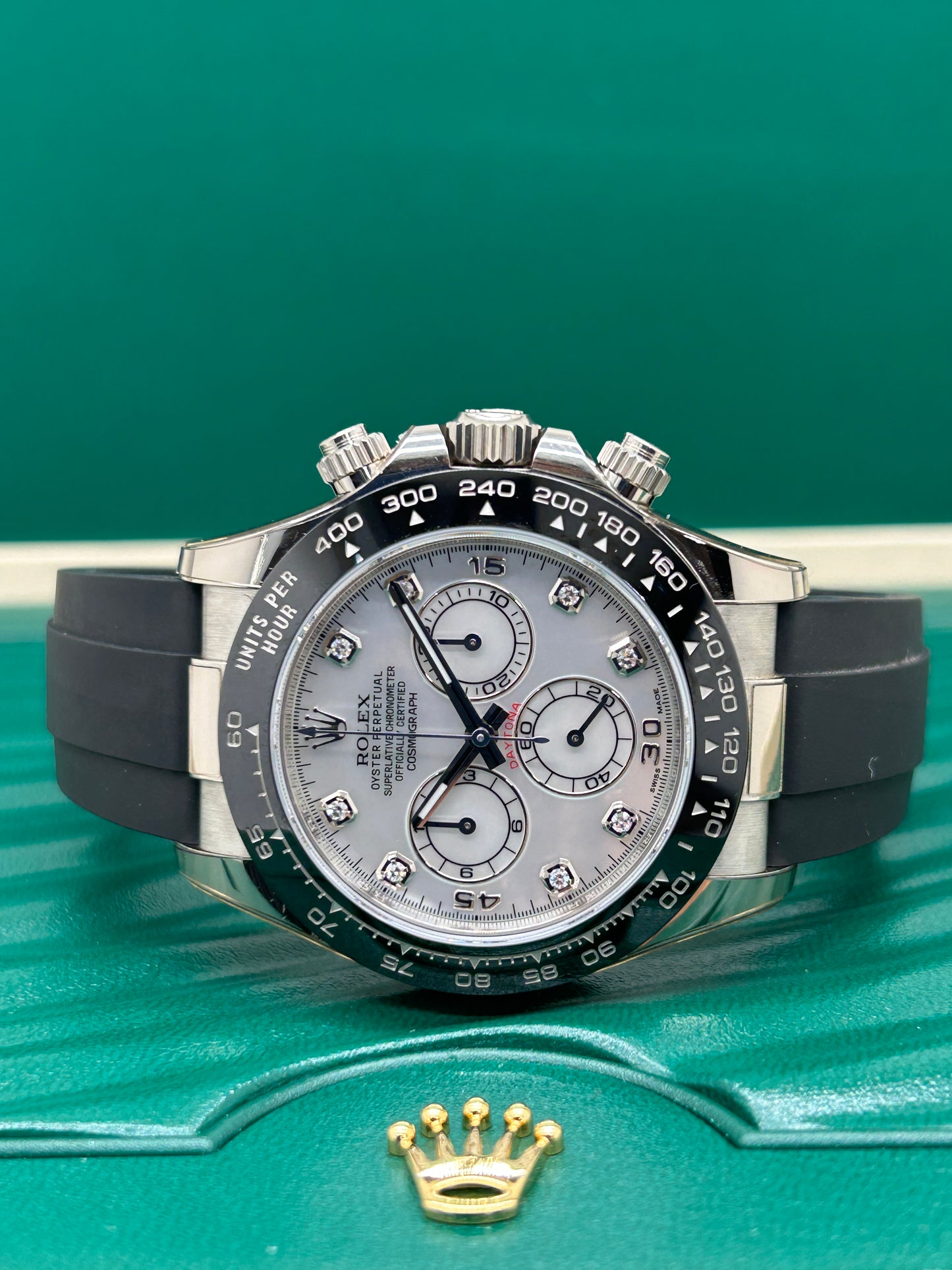 Rolex Daytona - Motherpearl & Diamond Dial - 18Kt White Gold - Ref 116519LN - Year 2019