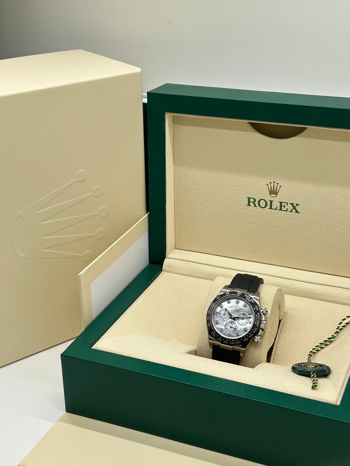 Rolex Daytona - Motherpearl & Diamond Dial - 18Kt White Gold - Ref 116519LN - Year 2019