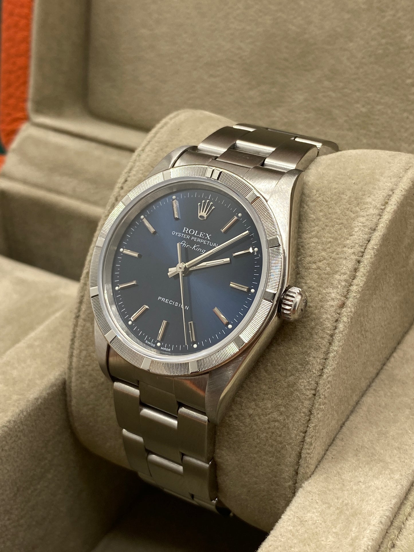 Rolex Air-King - Blue Dial - 34mm - Ref. 14010 - Year 1999
