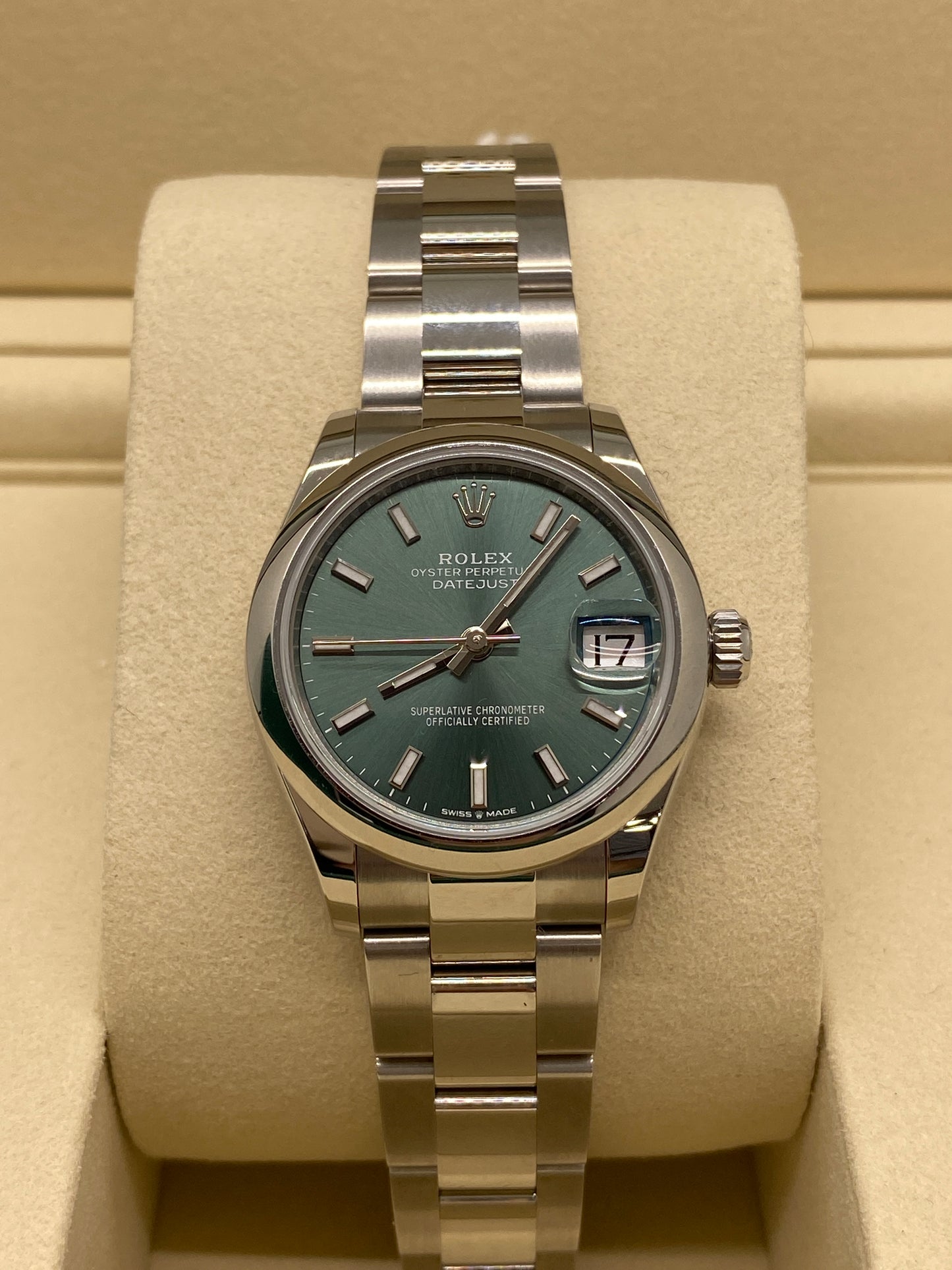Rolex Datejust 31 Green Mint Ref. 278240 - New 2025