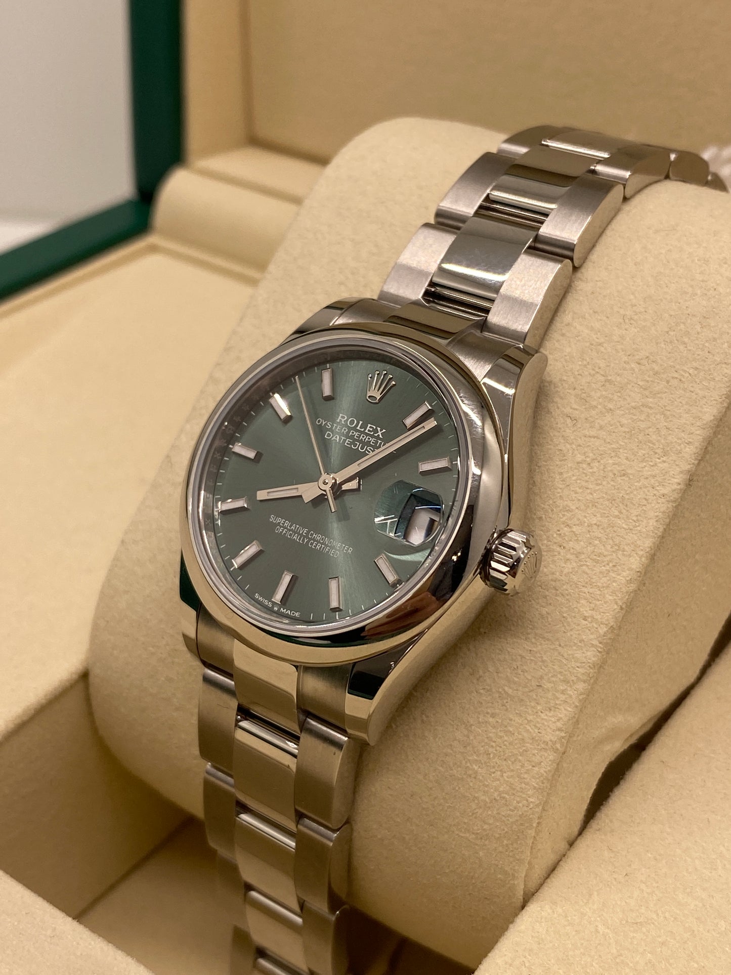 Rolex Datejust 31 Green Mint Ref. 278240 - New 2025