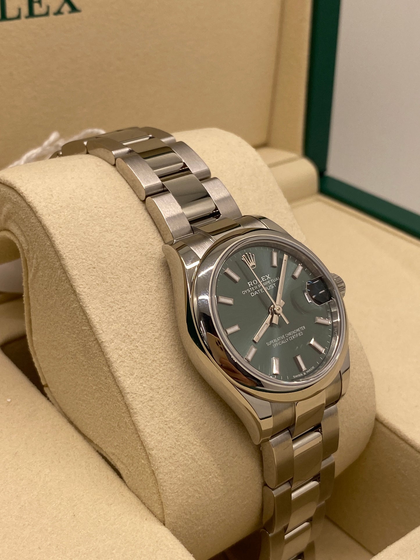 Rolex Datejust 31 Green Mint Ref. 278240 - New 2025