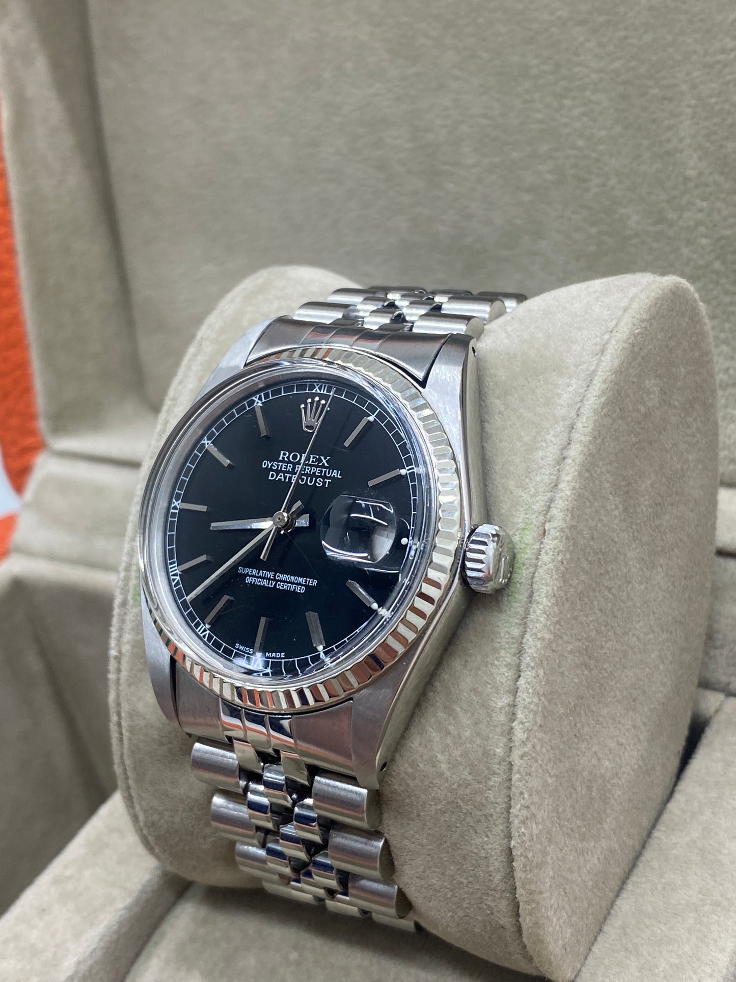 Rolex Datejust 36 - Black Dial - Ref 16014 - Year 1985