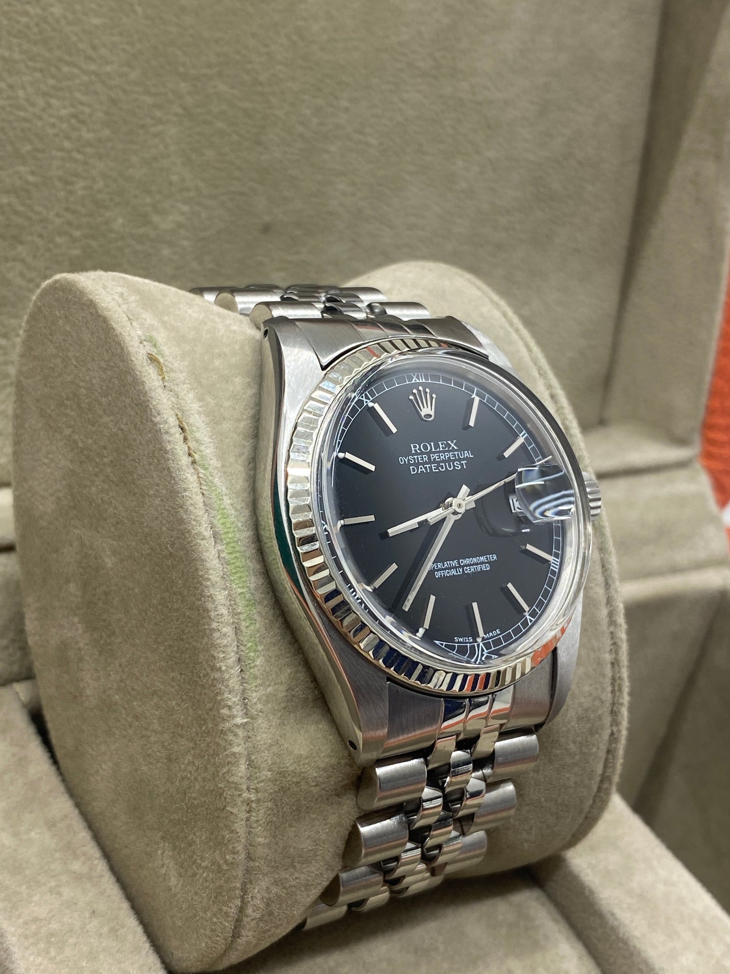 Rolex Datejust 36 - Black Dial - Ref 16014 - Year 1985