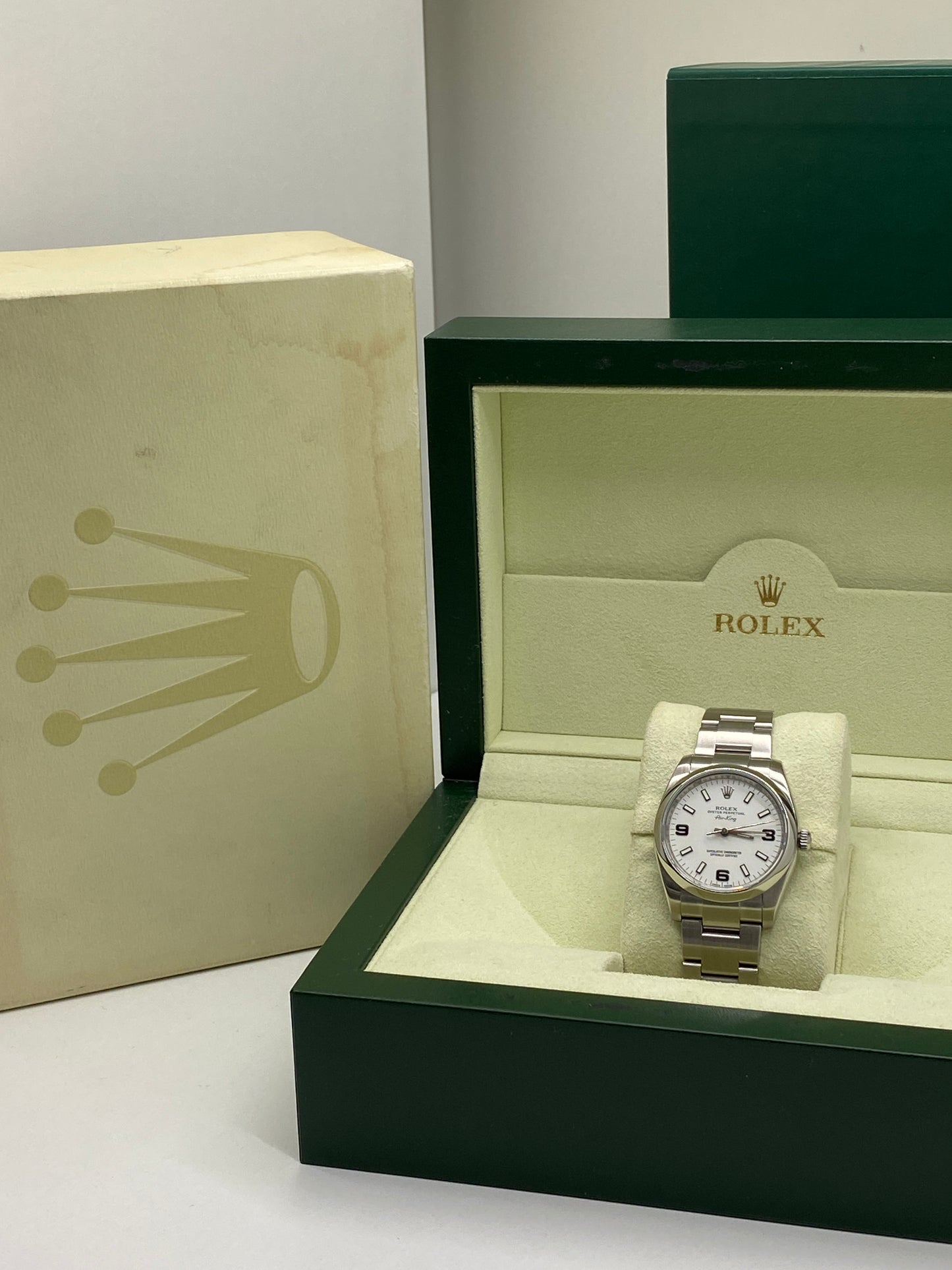 Rolex Air-King 34mm - White dial - Ref 114200 - Year 2013