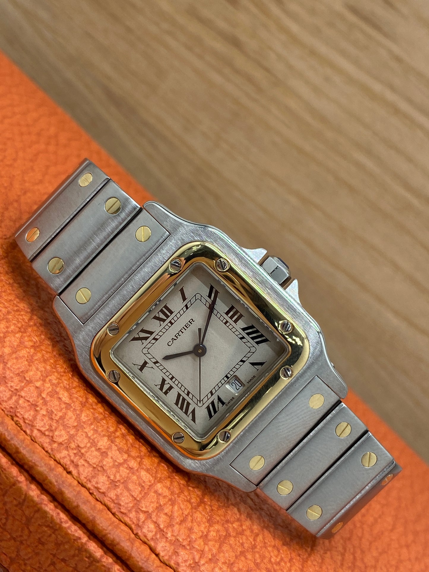 Cartier Santos Galbee - Steel/Yellow Gold - Ref 187901