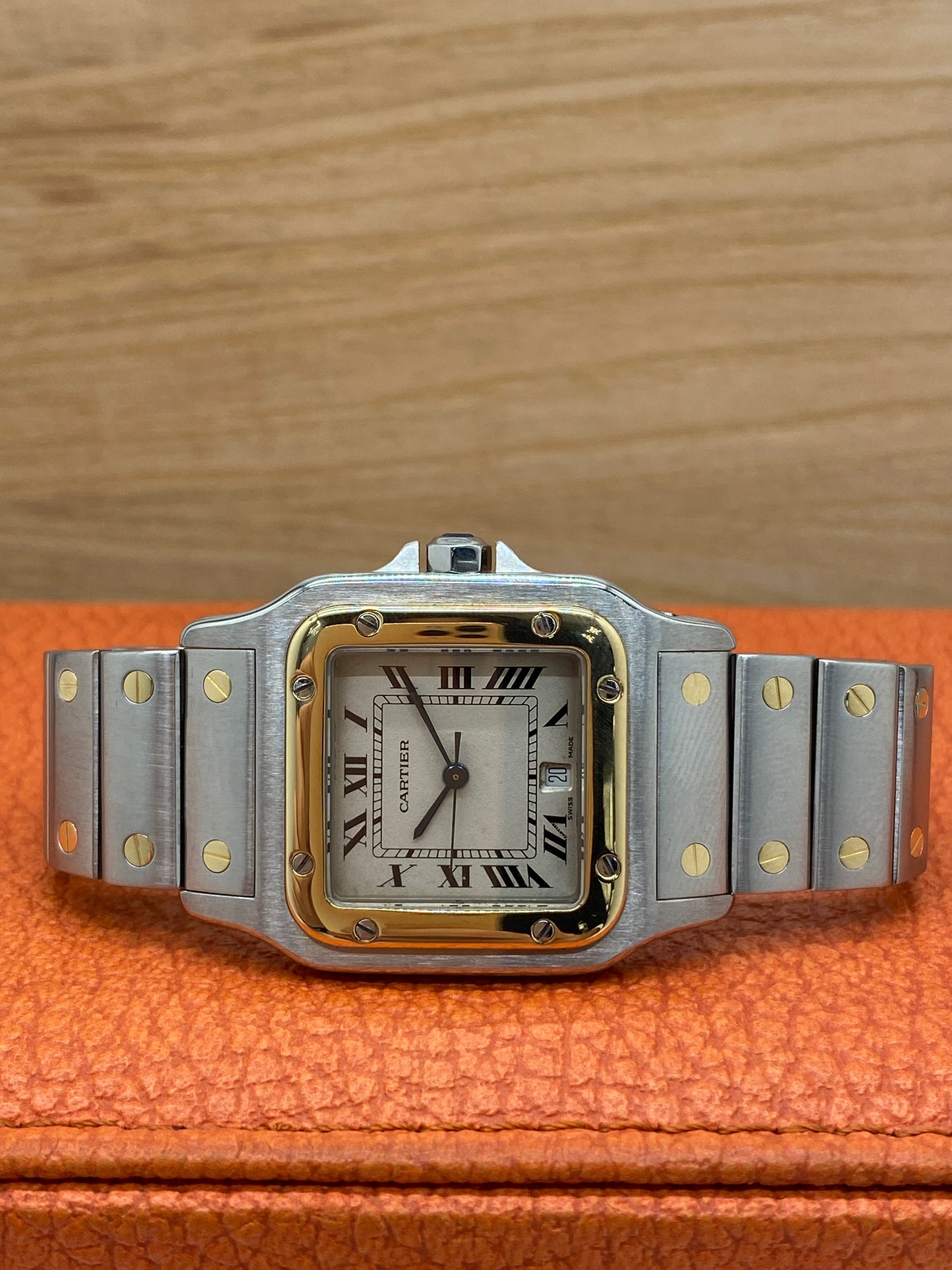 Cartier Santos Galbee - Steel/Yellow Gold - Ref 187901