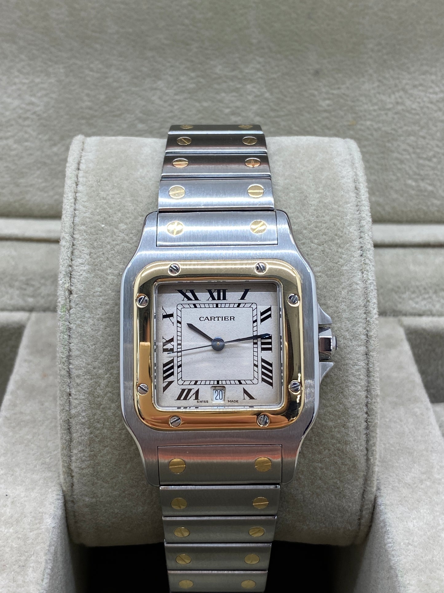 Cartier Santos Galbee - Steel/Yellow Gold - Ref 187901