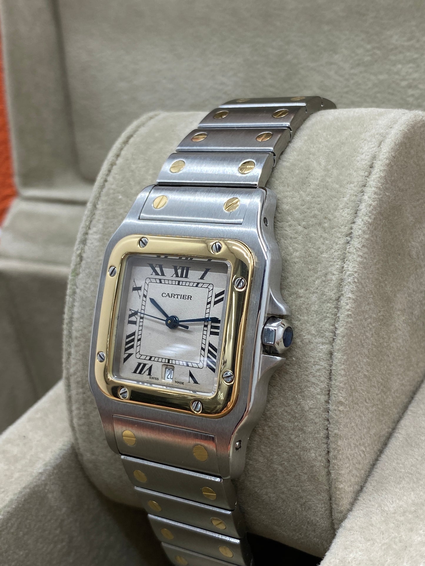 Cartier Santos Galbee - Steel/Yellow Gold - Ref 187901