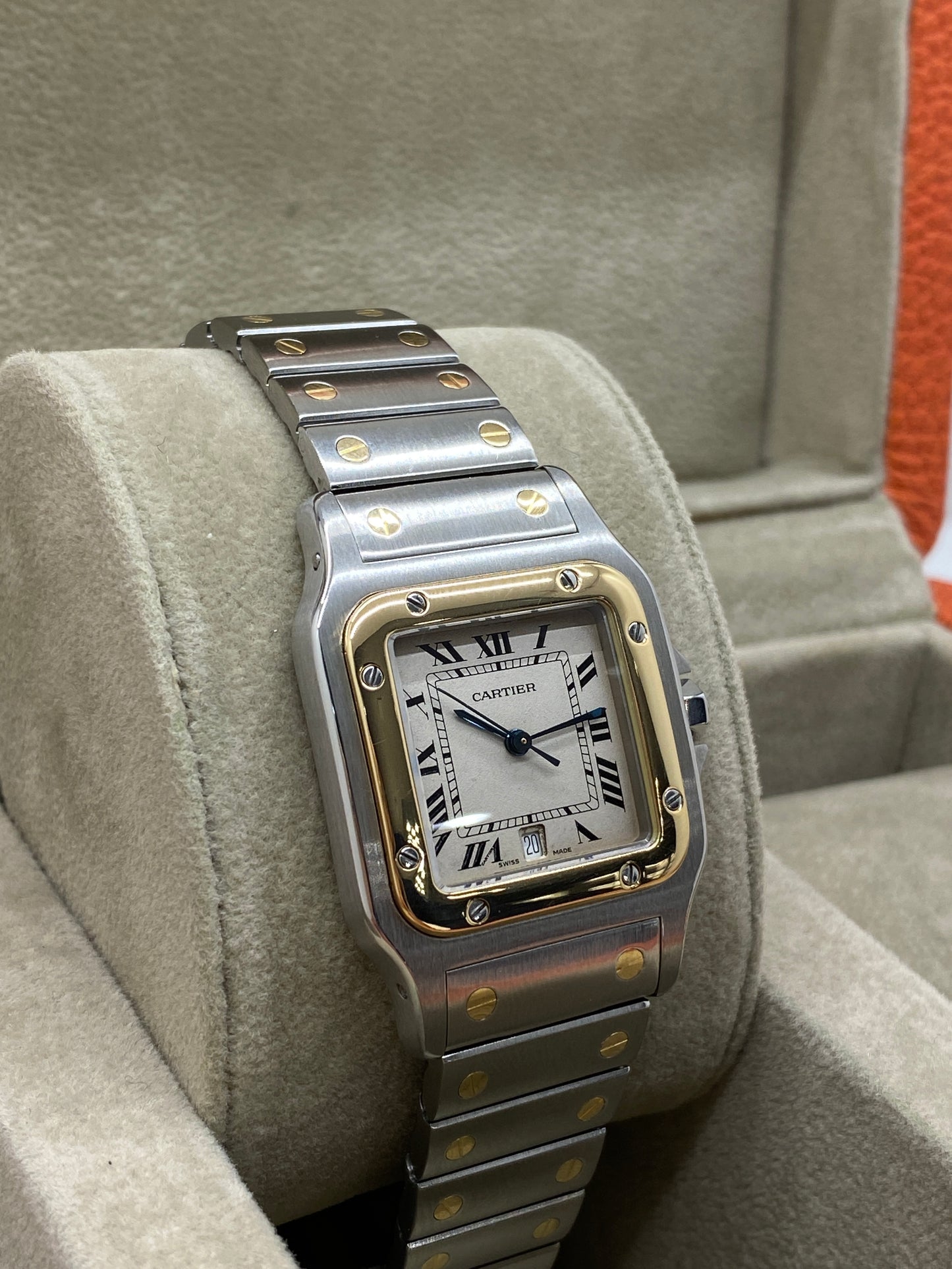 Cartier Santos Galbee - Steel/Yellow Gold - Ref 187901