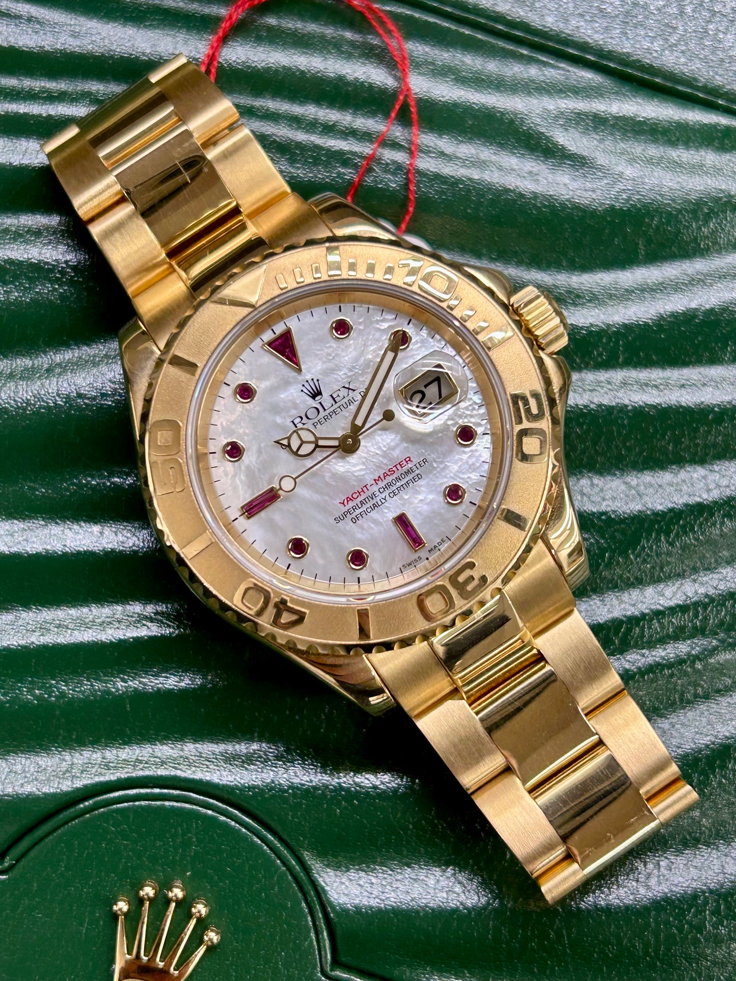 Rolex Yacht-Master 40 - Ref.16628 - 18Kt Yellow Gold - Rubin Dial - Year 2003