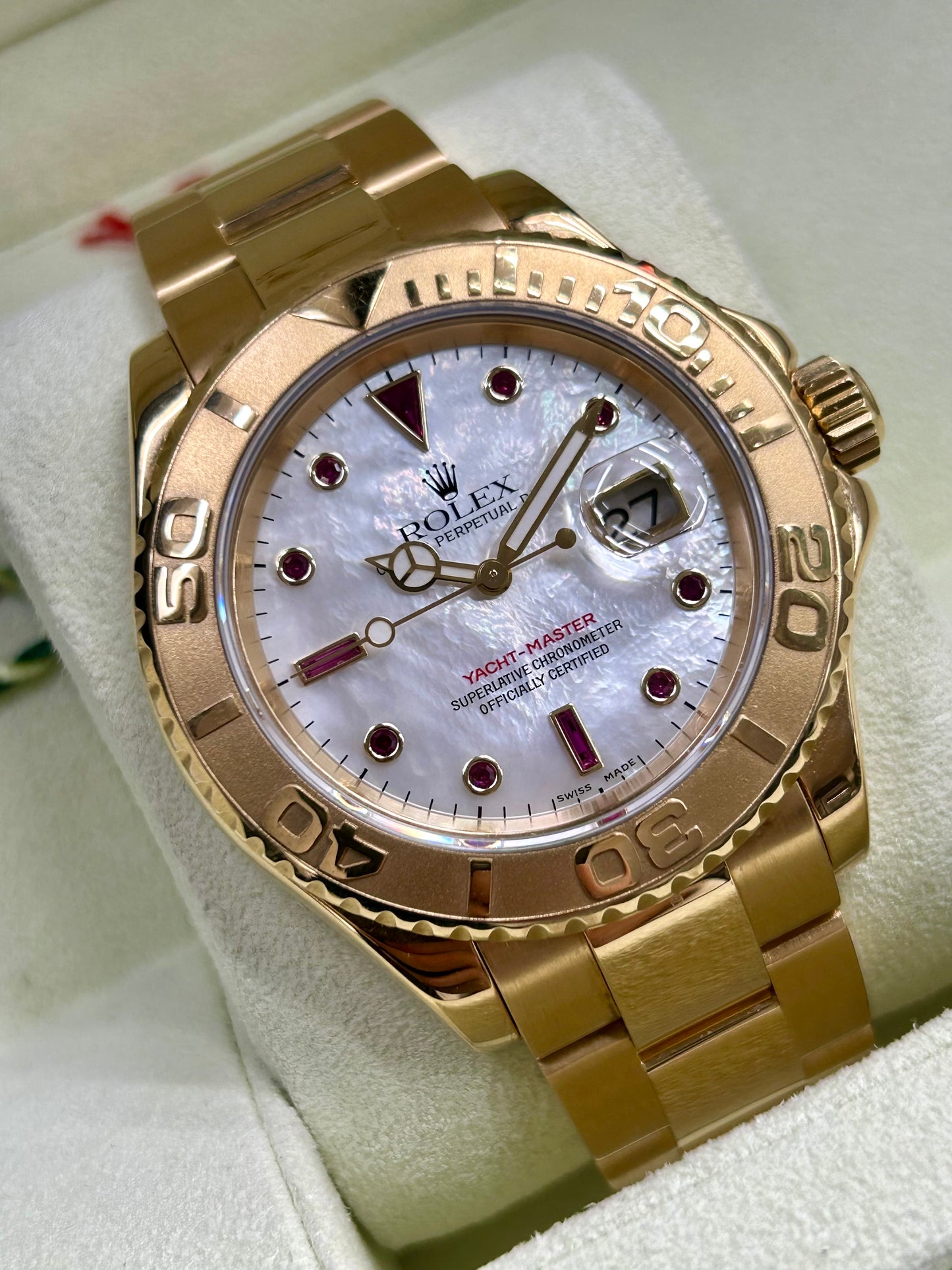 Rolex Yacht-Master 40 - Ref.16628 - 18Kt Yellow Gold - Rubin Dial - Year 2003