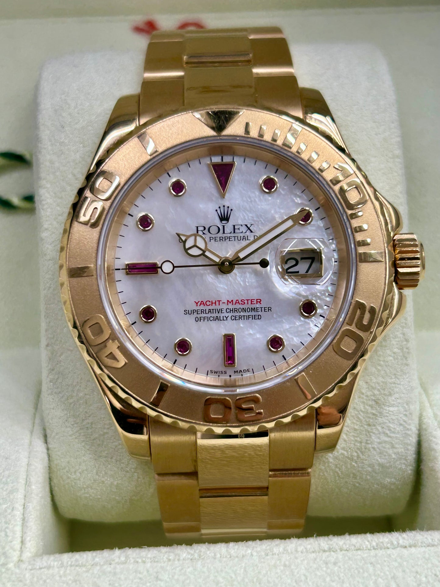 Rolex Yacht-Master 40 - Ref.16628 - 18Kt Yellow Gold - Rubin Dial - Year 2003