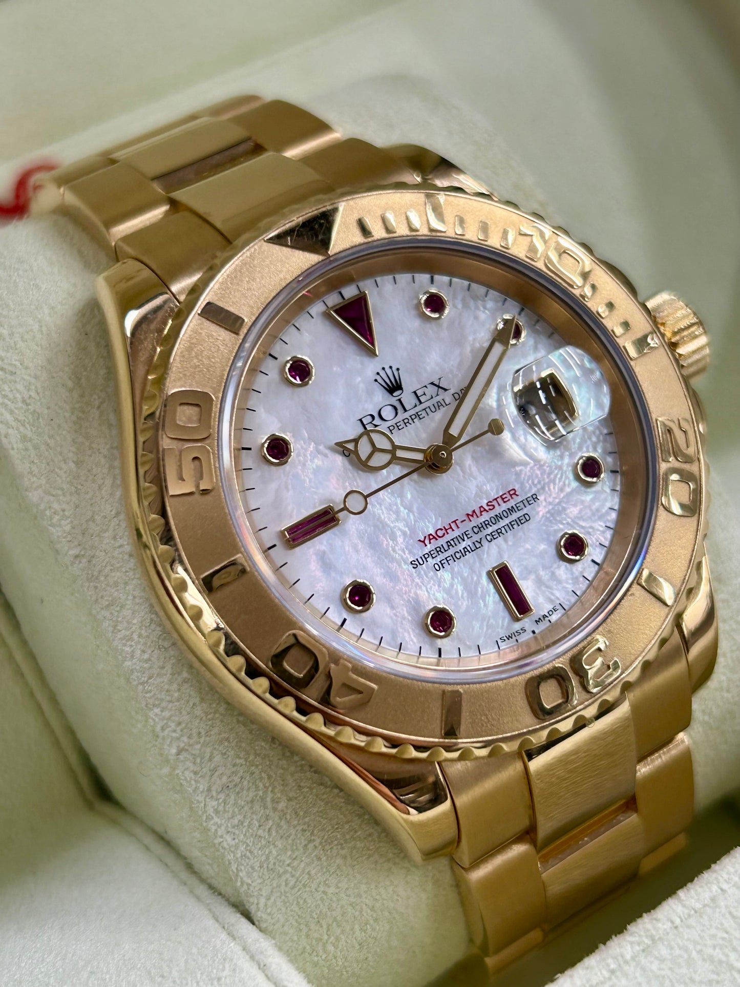Rolex Yacht-Master 40 - Ref.16628 - 18Kt Yellow Gold - Rubin Dial - Year 2003