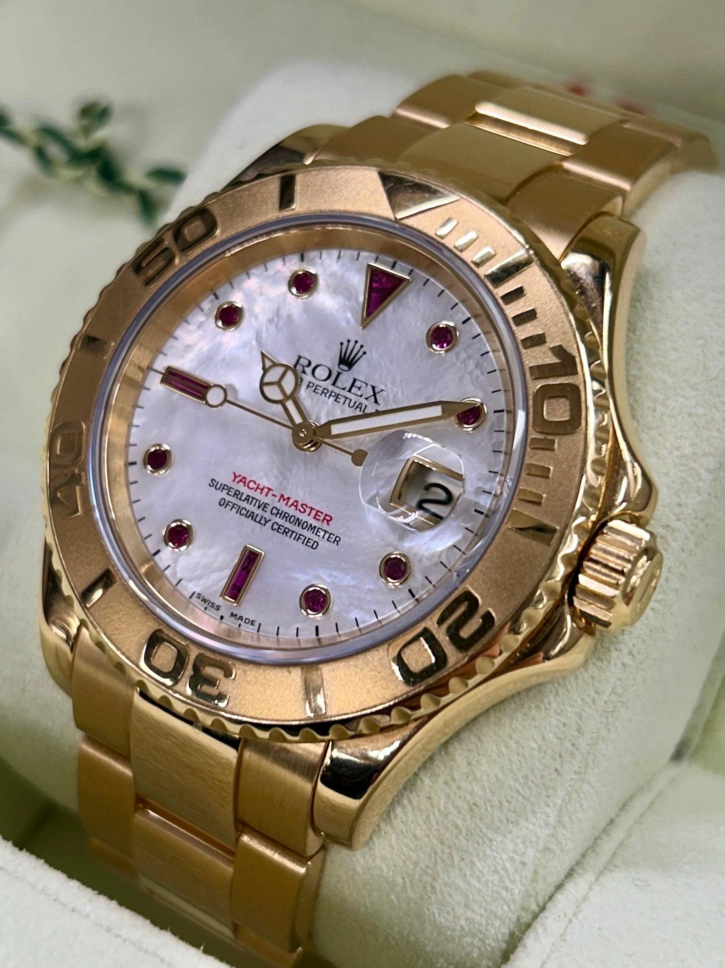Rolex Yacht-Master 40 - Ref.16628 - 18Kt Yellow Gold - Rubin Dial - Year 2003