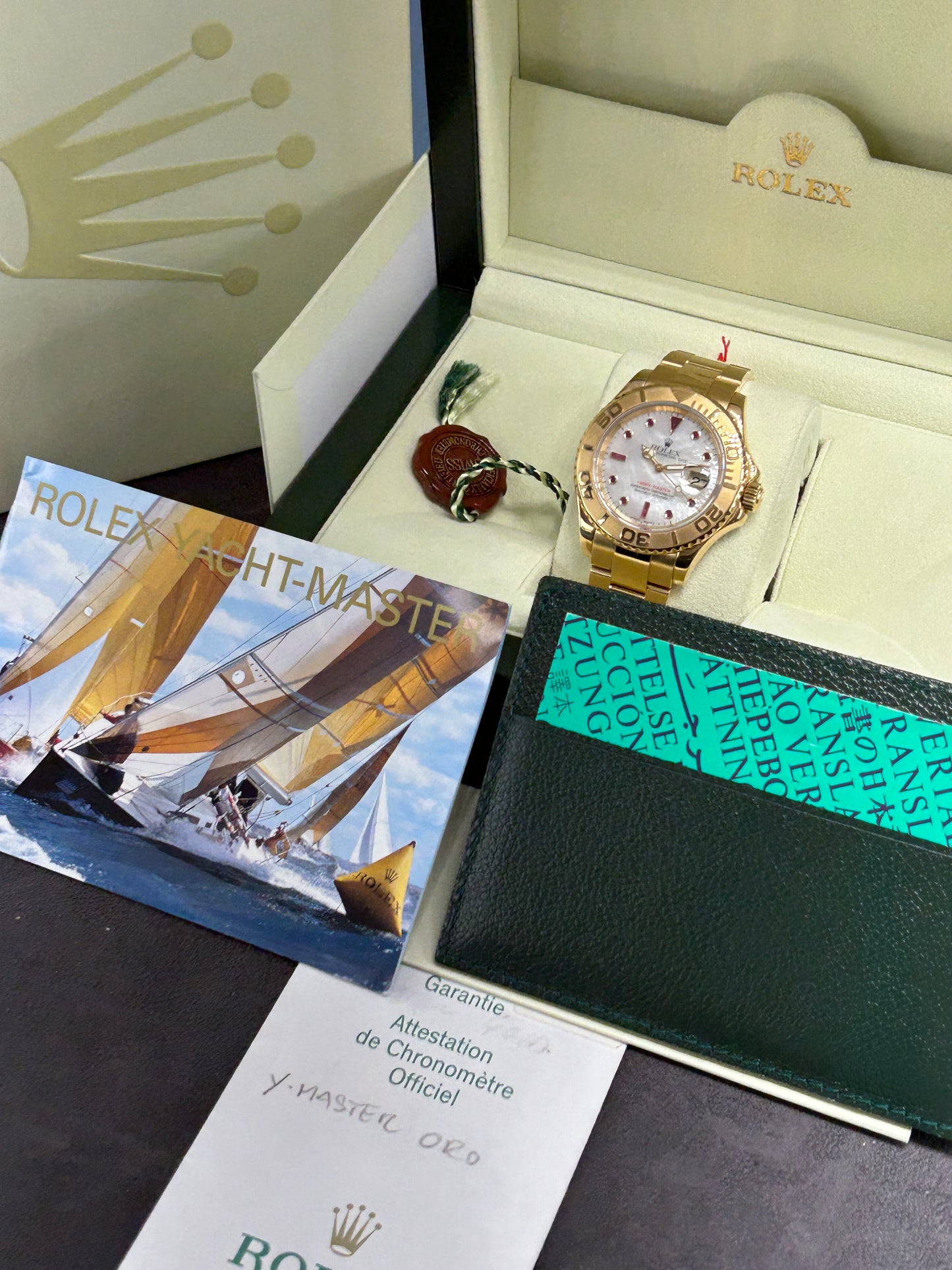 Rolex Yacht-Master 40 - Ref.16628 - 18Kt Yellow Gold - Rubin Dial - Year 2003