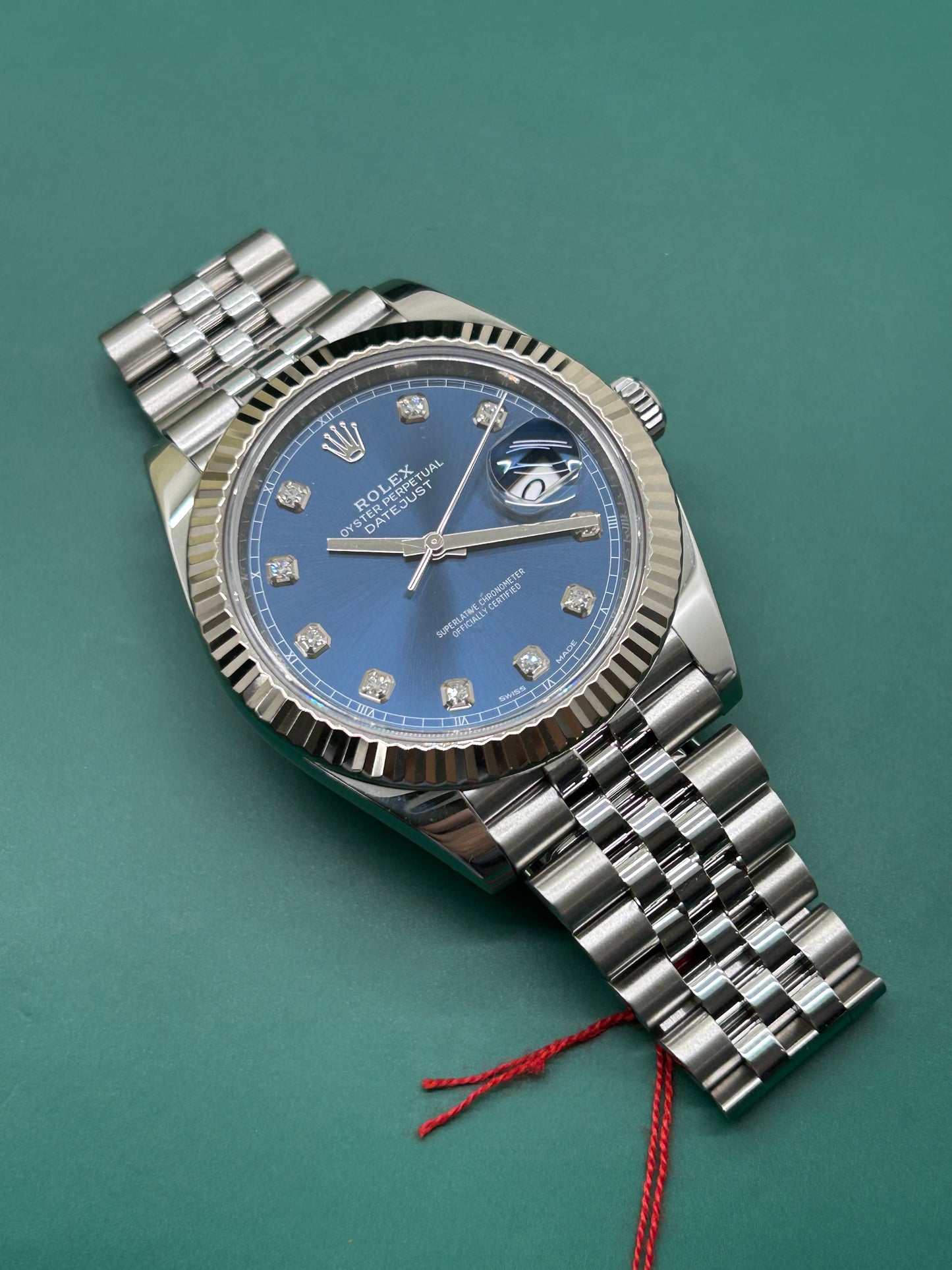 Rolex Datejust 41 - Blue Diamonds Dial - Ref 126334 - Year 2019