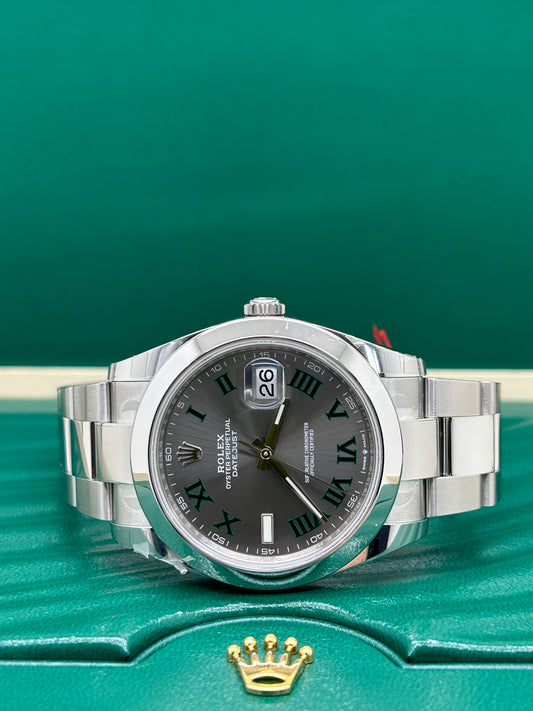 Rolex Datejust 41 Wimbledon Dial - Ref 126300 - Year 2024