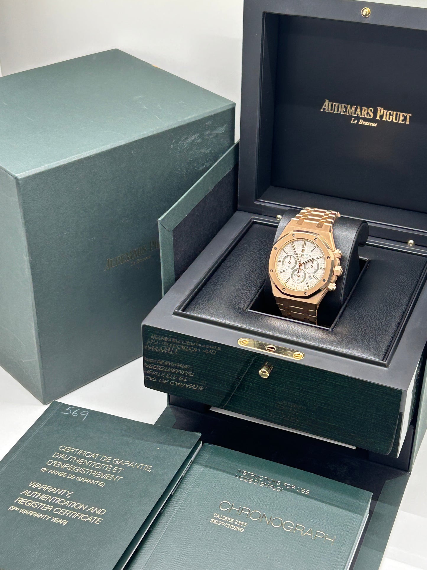 Audemars Piguet Royal Oak Chronograph 41mm - Silver Dial - Rose Gold - Ref. 26320OR.OO.1220OR.02 - 2015