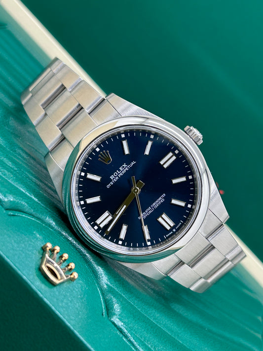 Rolex Oyster Perpetual 41 - Blue Dial - Ref 124300 - Year 2022