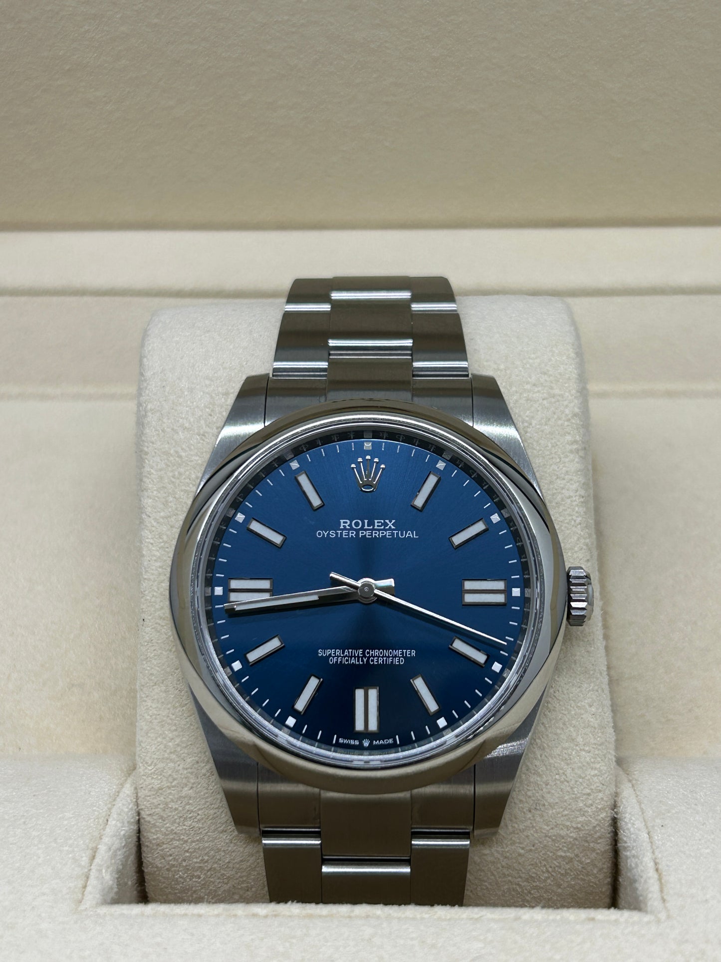 Rolex Oyster Perpetual 41 - Blue Dial - Ref 124300 - Year 2022