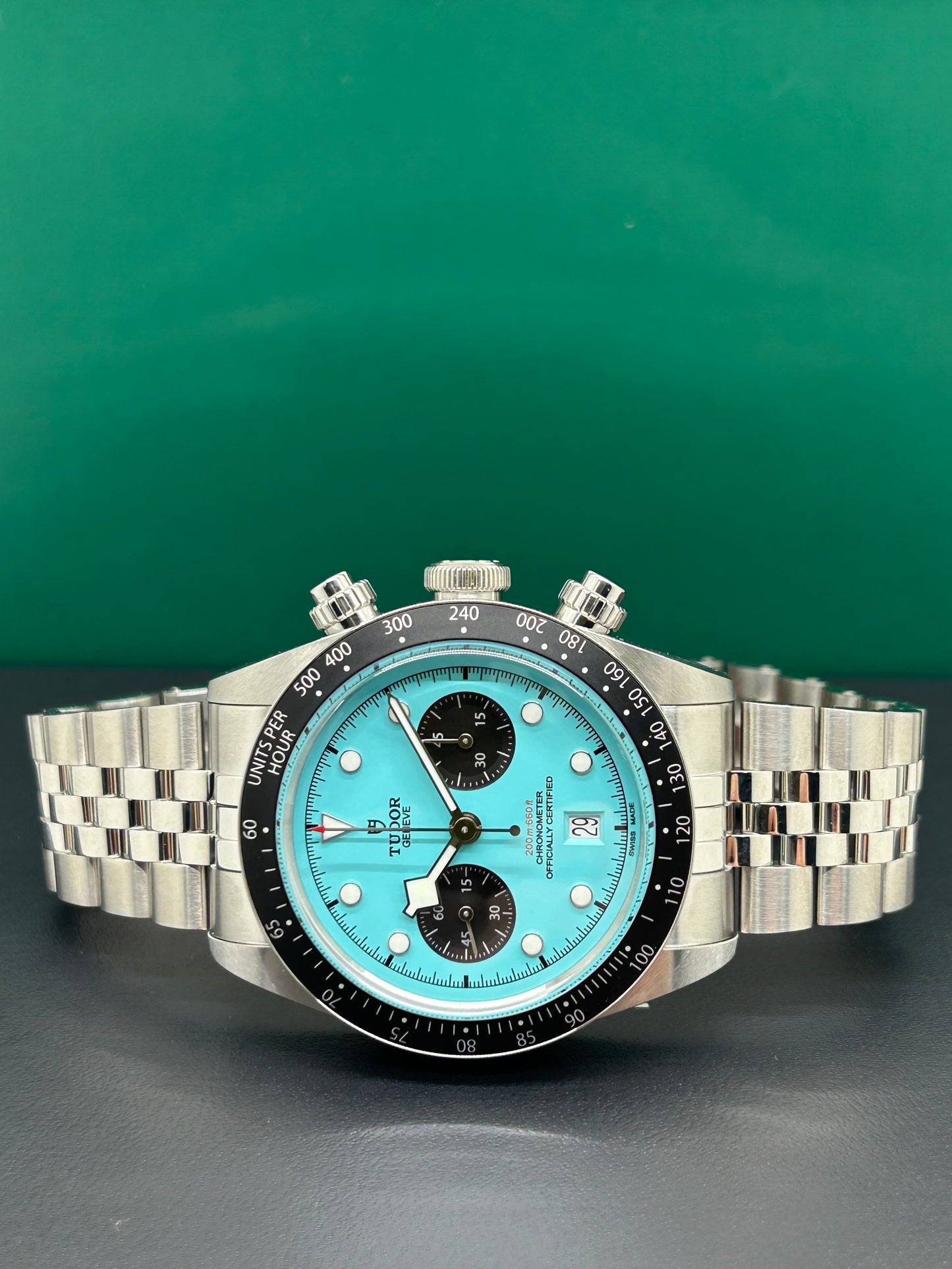 Tudor Black Bay Chrono Flamingo Blue Dial - Ref M79360N-0024 - New 2025
