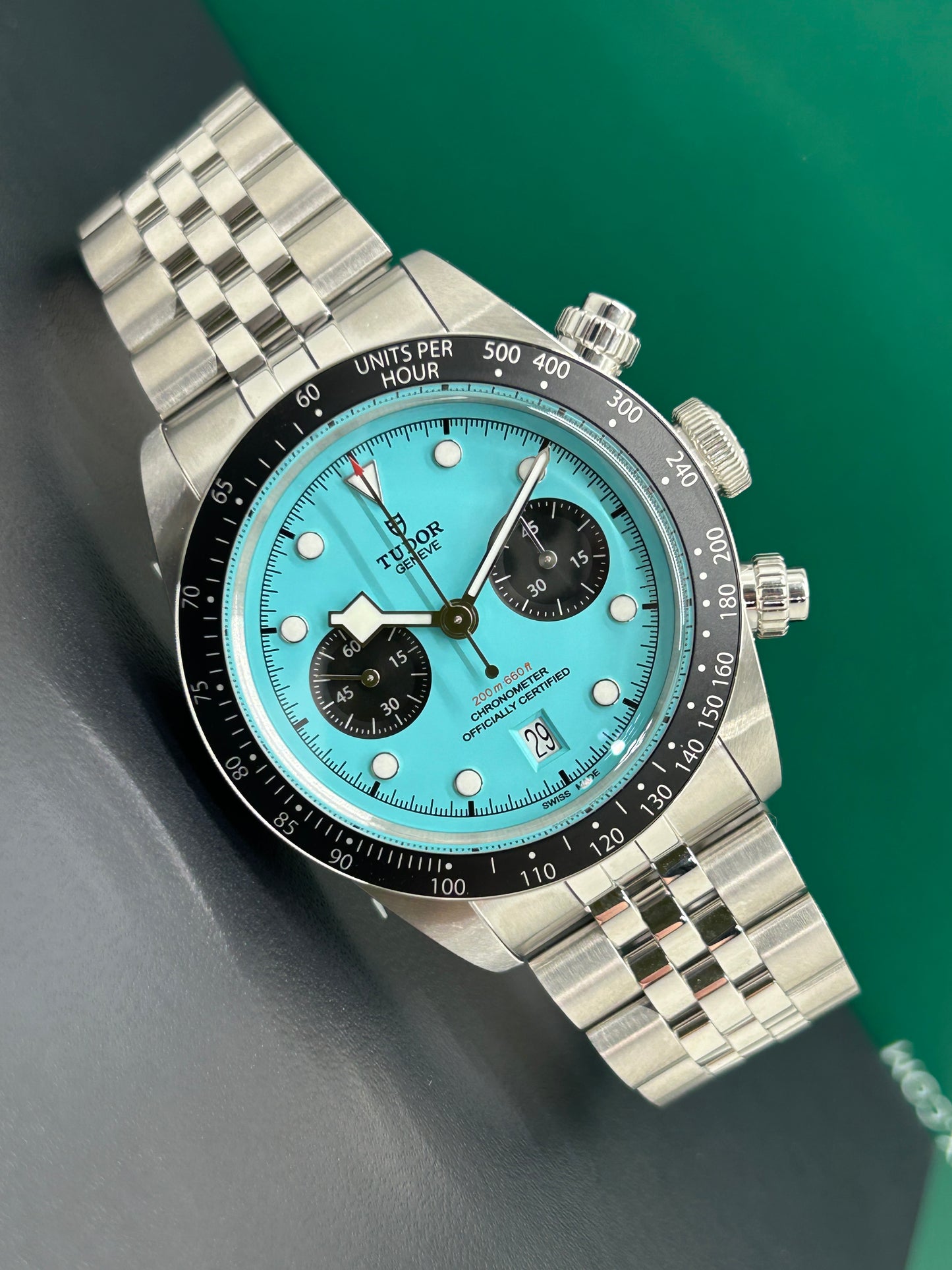 Tudor Black Bay Chrono Flamingo Blue Dial - Ref M79360N-0024 - New 2025