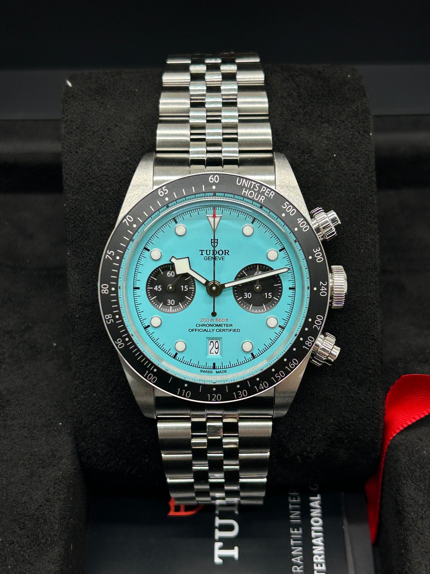 Tudor Black Bay Chrono Flamingo Blue Dial - Ref M79360N-0024 - New 2025