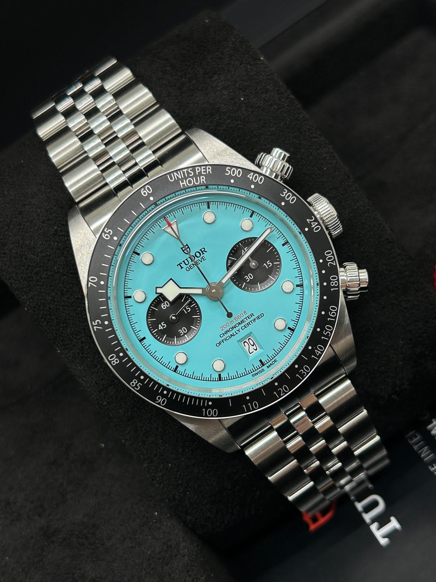 Tudor Black Bay Chrono Flamingo Blue Dial - Ref M79360N-0024 - New 2025
