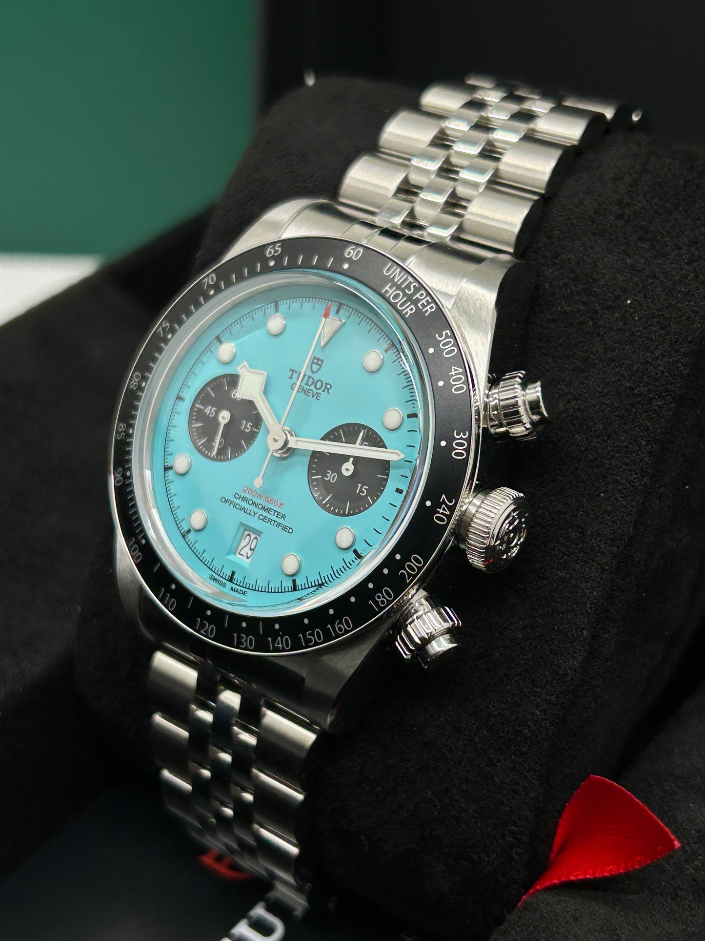 Tudor Black Bay Chrono Flamingo Blue Dial - Ref M79360N-0024 - New 2025