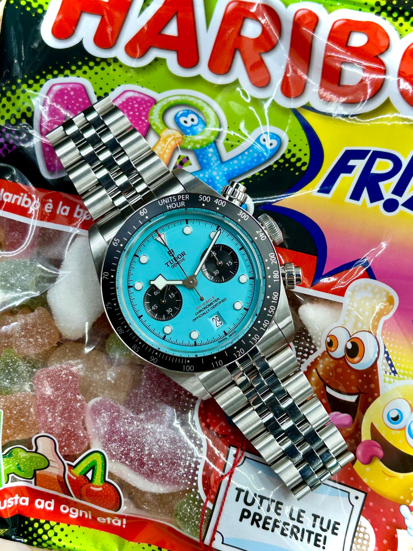 Tudor Black Bay Chrono Flamingo Blue Dial - Ref M79360N-0024 - New 2025