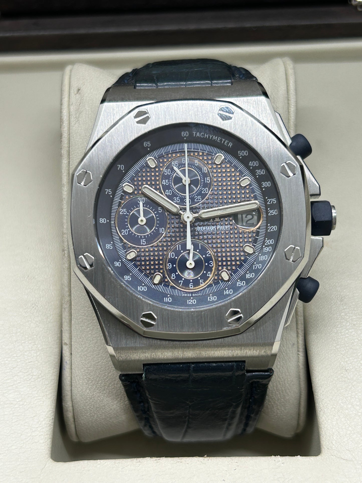 Audemars Piguet Royal Oak Offshore Chronograph Tropical Dial - Ref.25770ST.OO.D001IN.02 - Year 1998