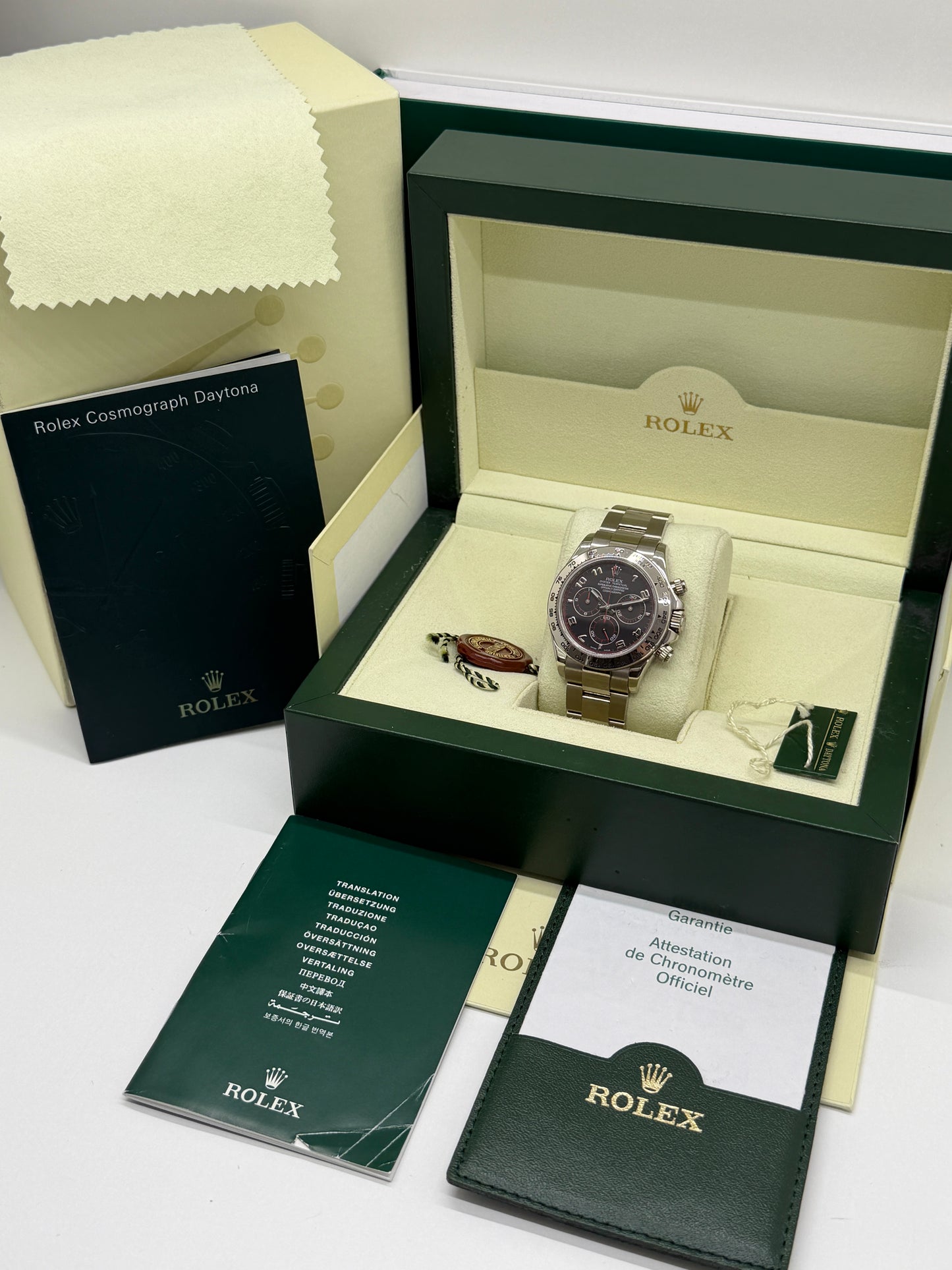 Rolex Daytona Black Racing Dial - 18Kt White Gold - Ref.116509 - Year 2005