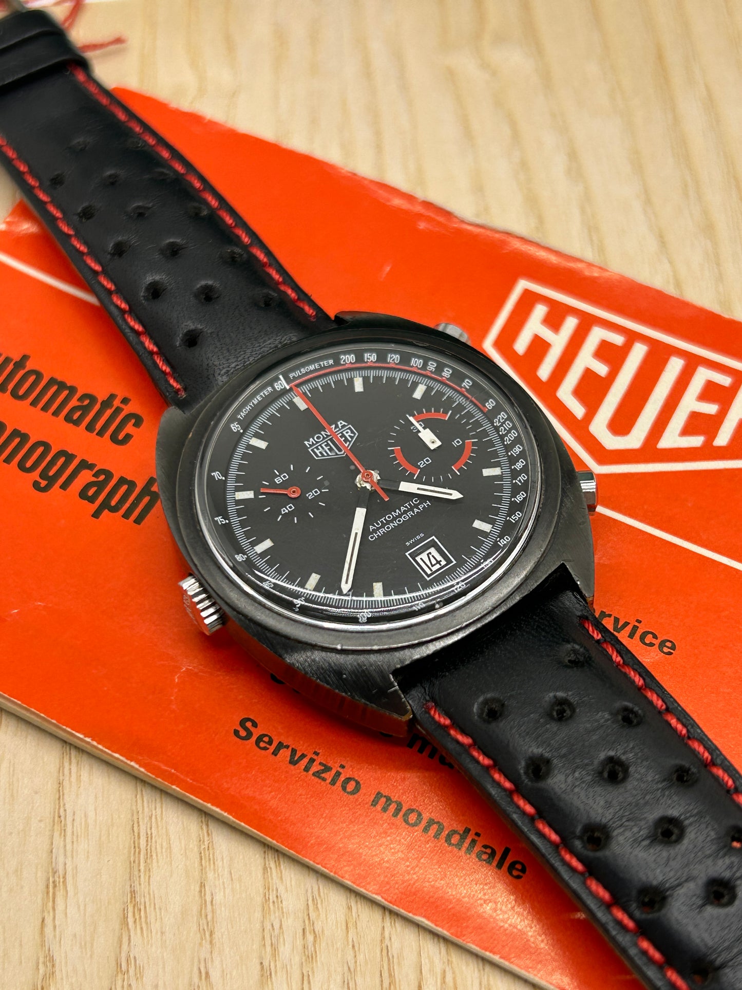 Tag Heuer Monza - 39mm - Black PVD - Ref 150.501 - With Original Papers - Year 1982