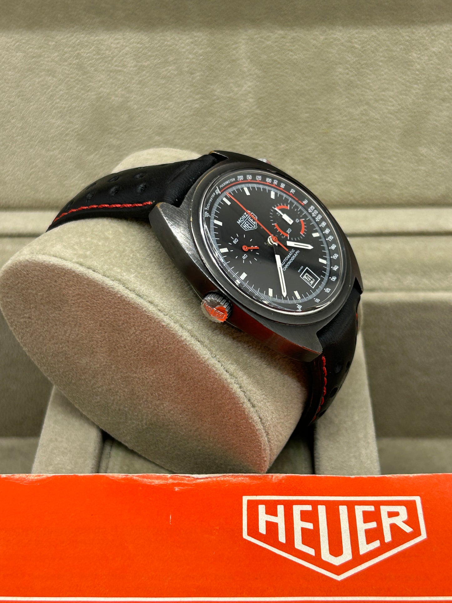 Tag Heuer Monza - 39mm - Black PVD - Ref 150.501 - With Original Papers - Year 1982