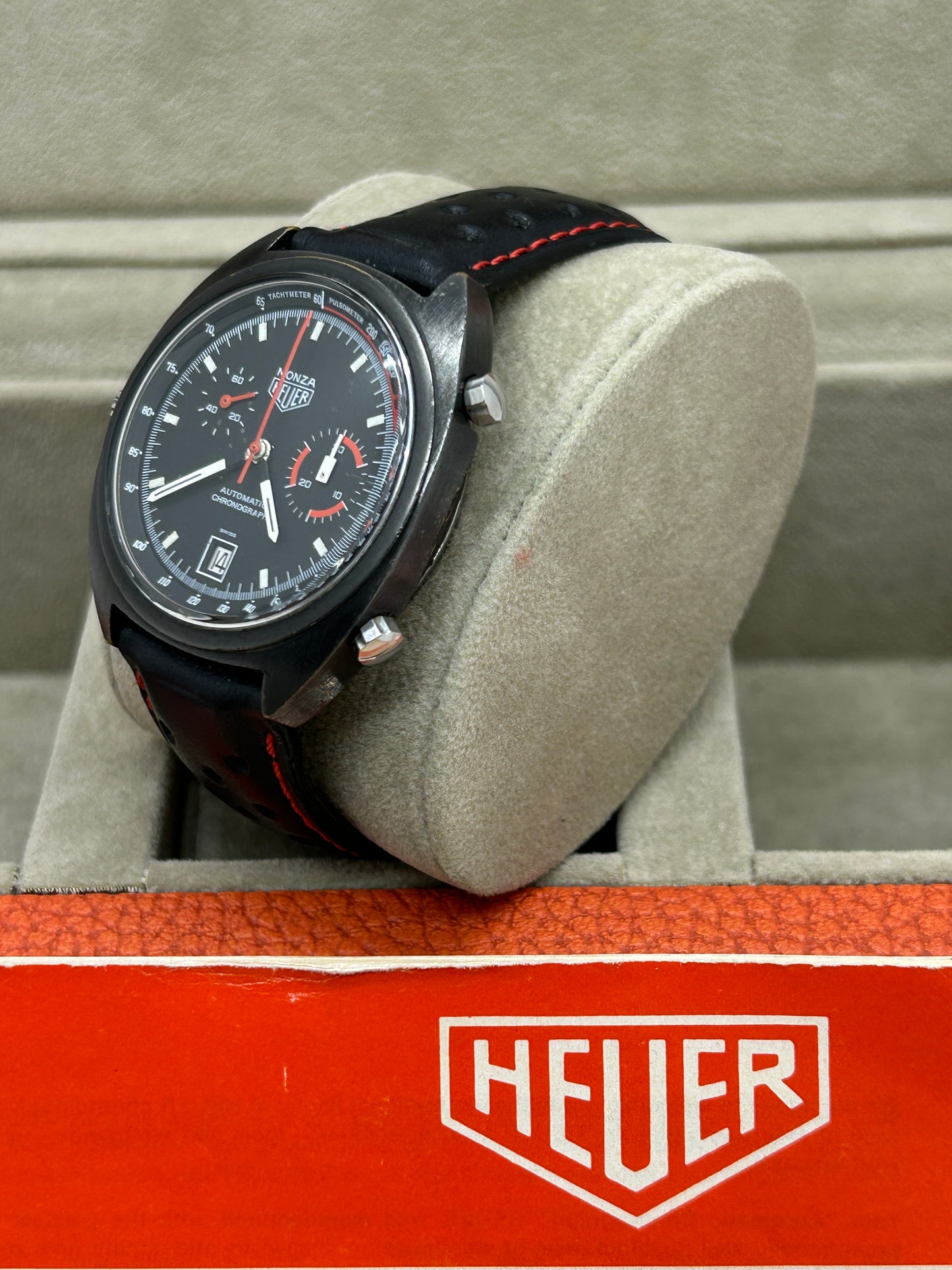 Tag Heuer Monza - 39mm - Black PVD - Ref 150.501 - With Original Papers - Year 1982