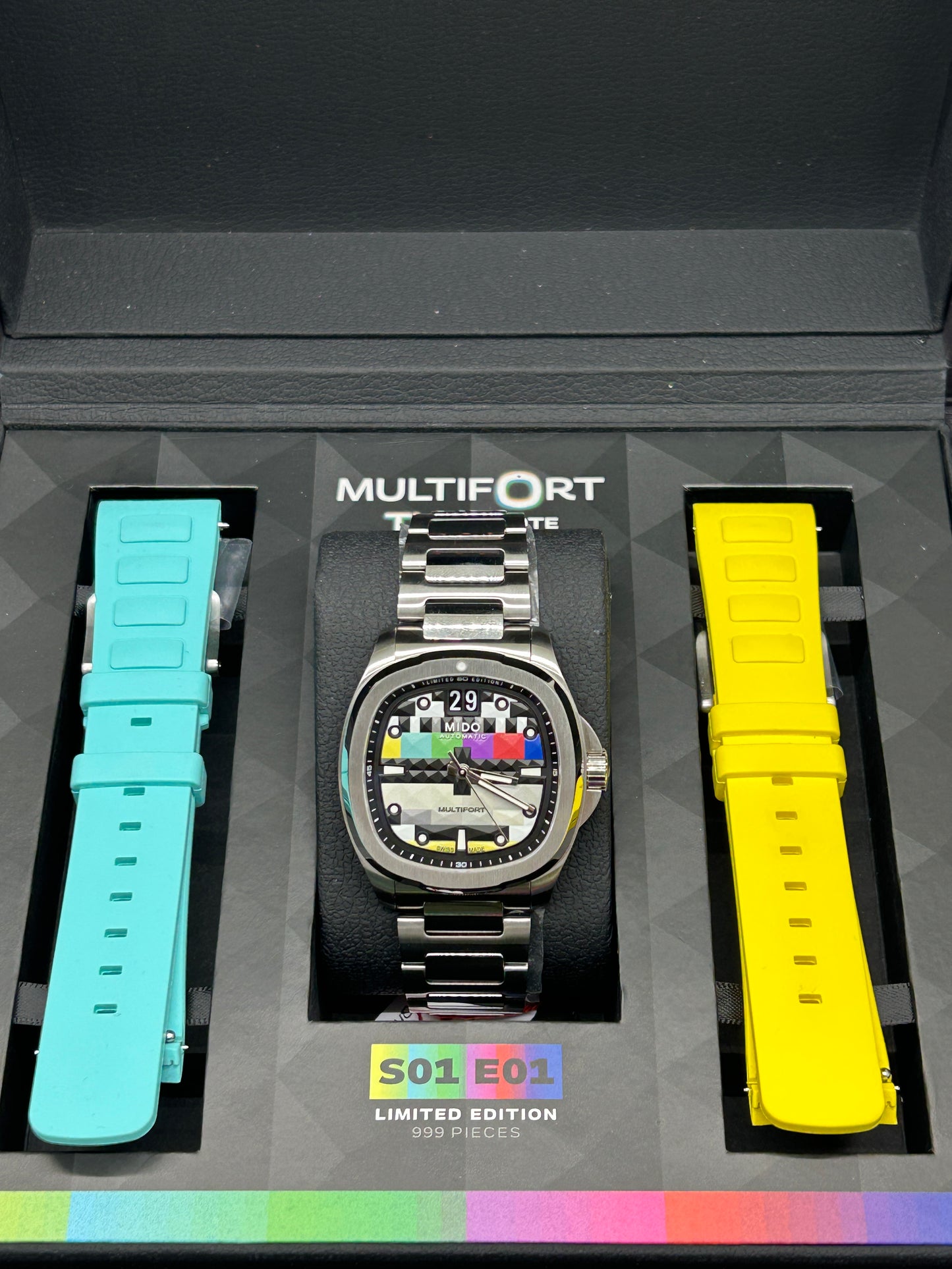 Mido Multifort Tv Big Date Limited Edition - S01E01 - Full Stickers - New 2024