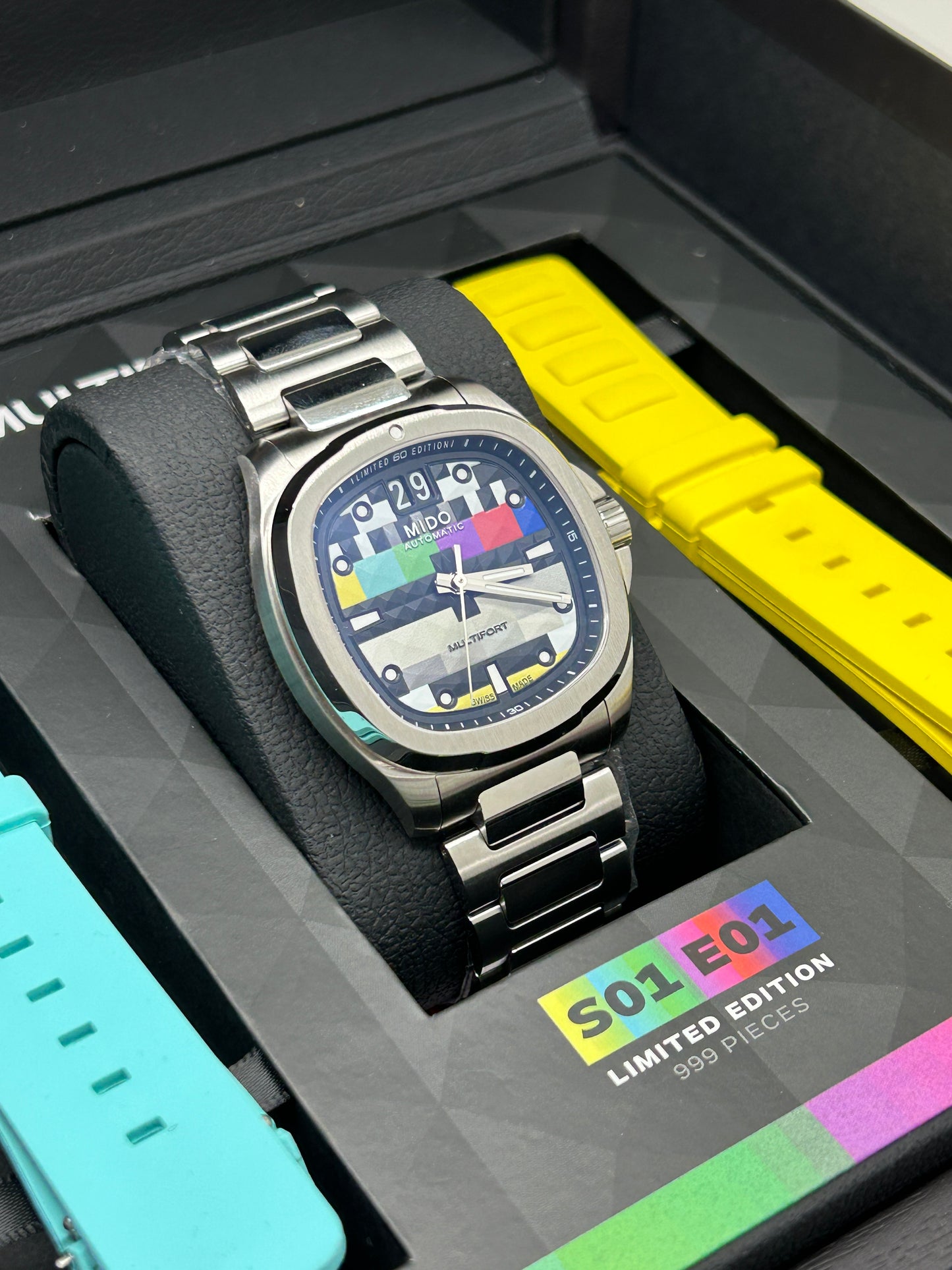 Mido Multifort Tv Big Date Limited Edition - S01E01 - Full Stickers - New 2024