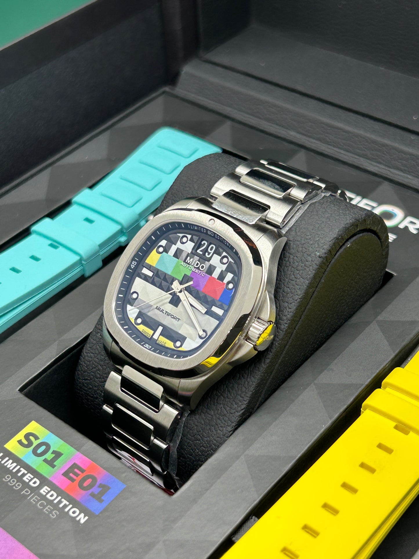Mido Multifort Tv Big Date Limited Edition - S01E01 - Full Stickers - New 2024