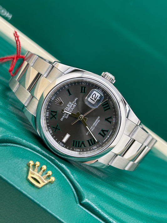 Rolex Datejust 36 - Wimbledon Dail - Ref 126200 - New 2024