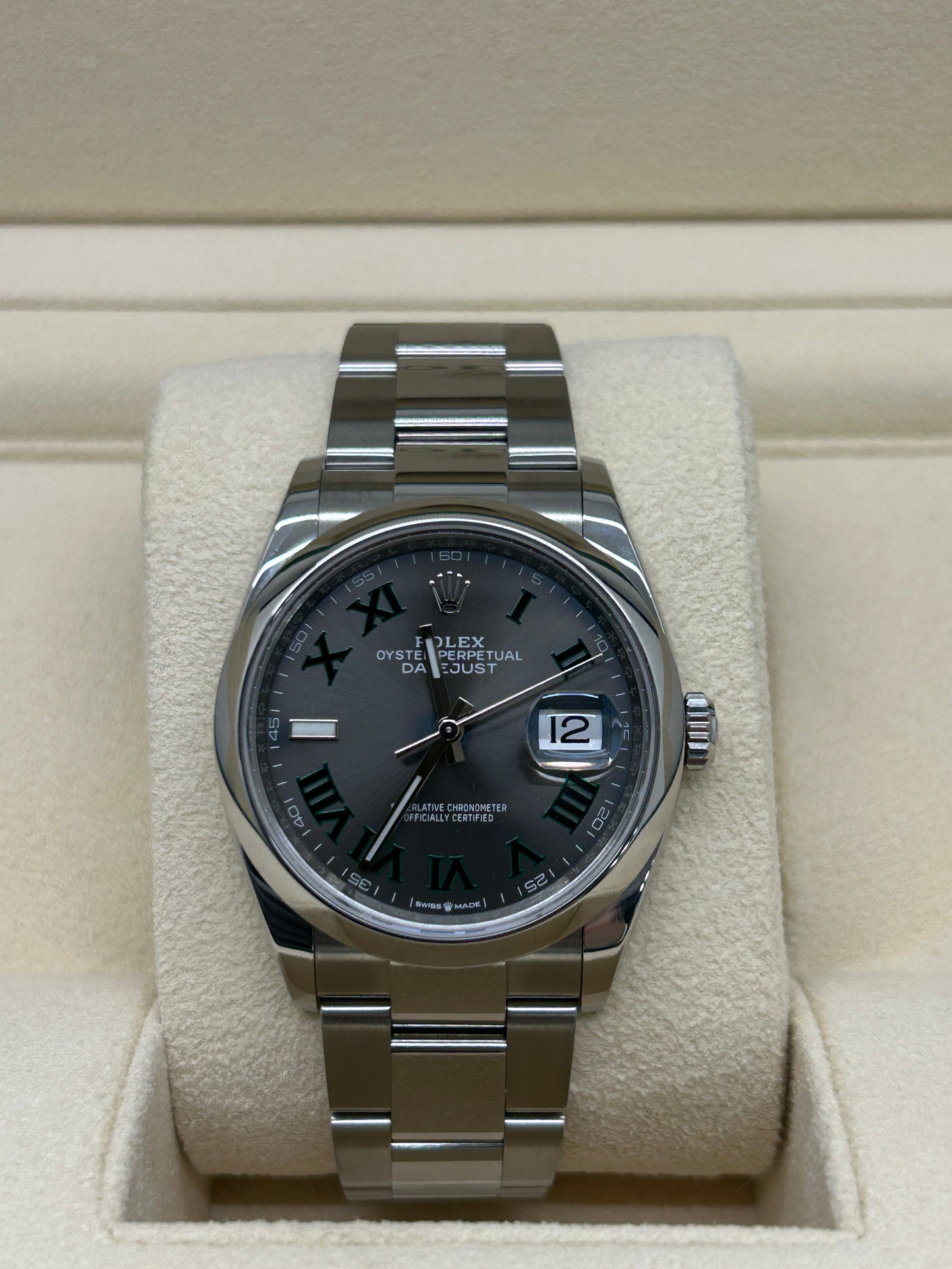 Rolex Datejust 36 - Wimbledon Dail - Ref 126200 - New 2024