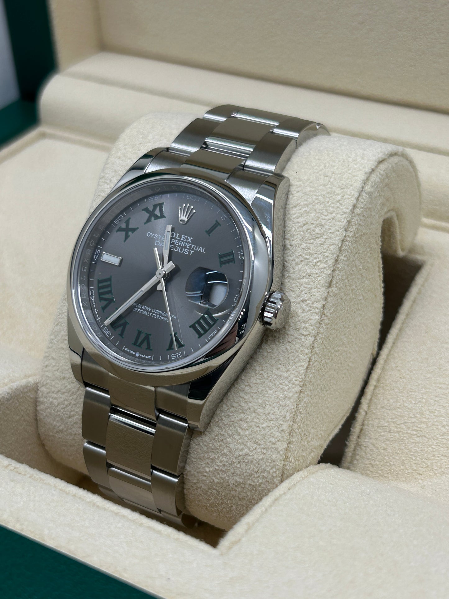 Rolex Datejust 36 - Wimbledon Dail - Ref 126200 - New 2024