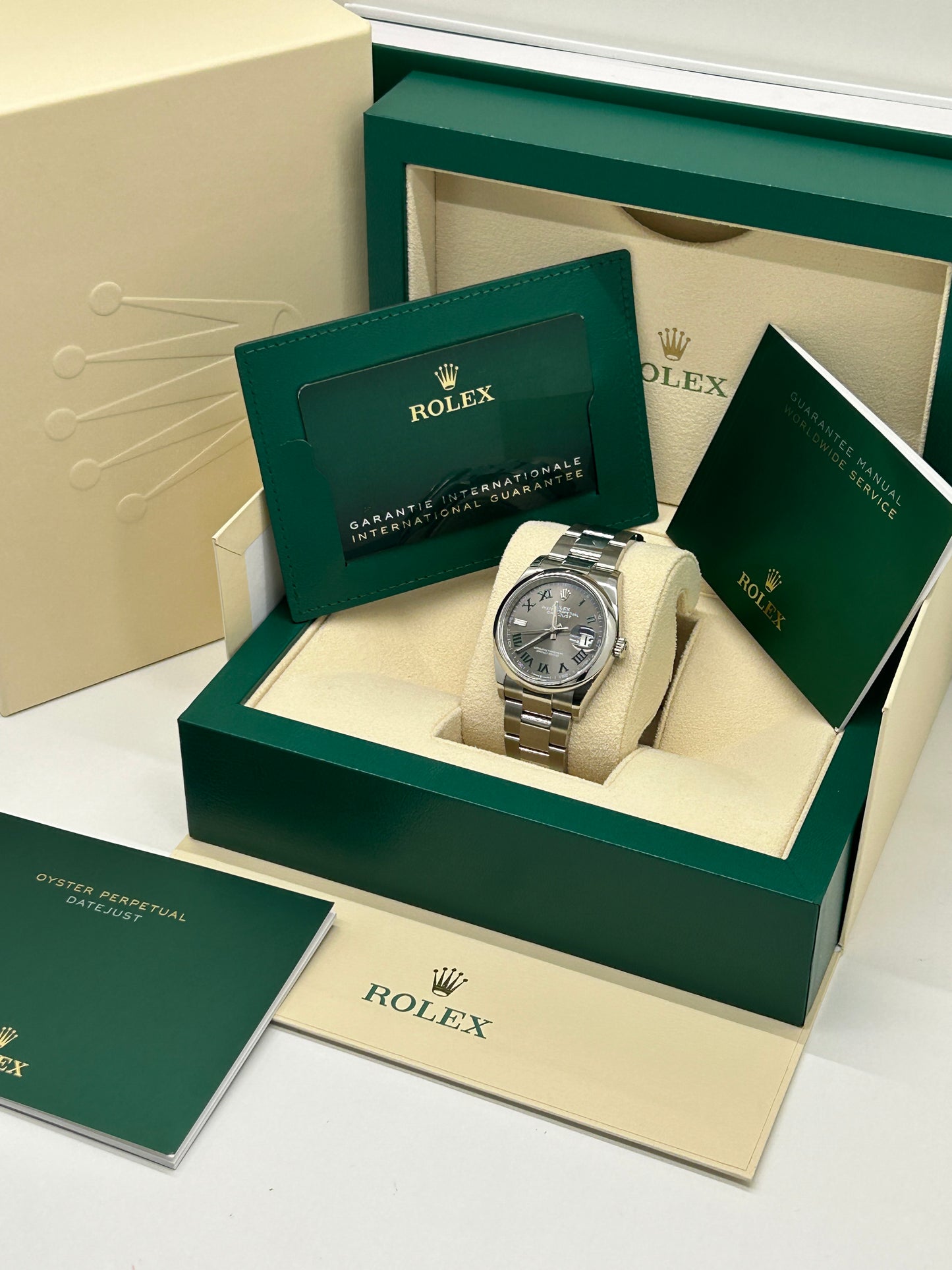 Rolex Datejust 36 - Wimbledon Dail - Ref 126200 - New 2024