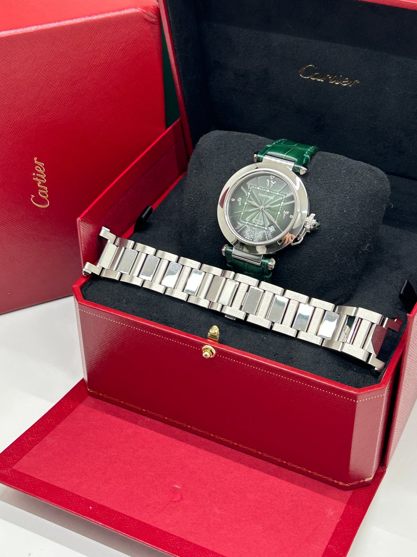 Cartier Pasha Ref.WSPA0022 - Green Dial - Middle East Edition Limited Edition - Year 2021