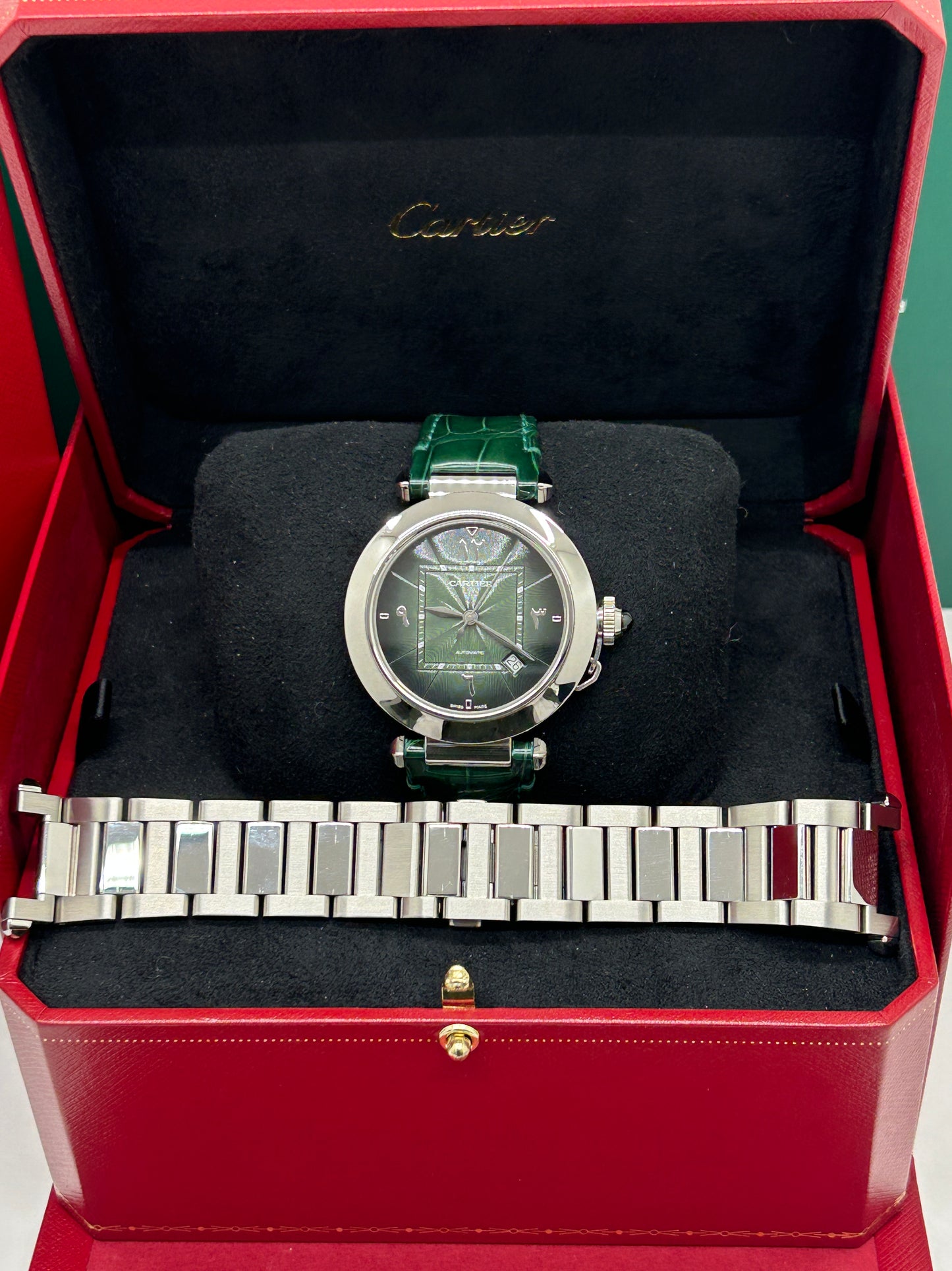 Cartier Pasha Ref.WSPA0022 - Green Dial - Middle East Edition Limited Edition - Year 2021