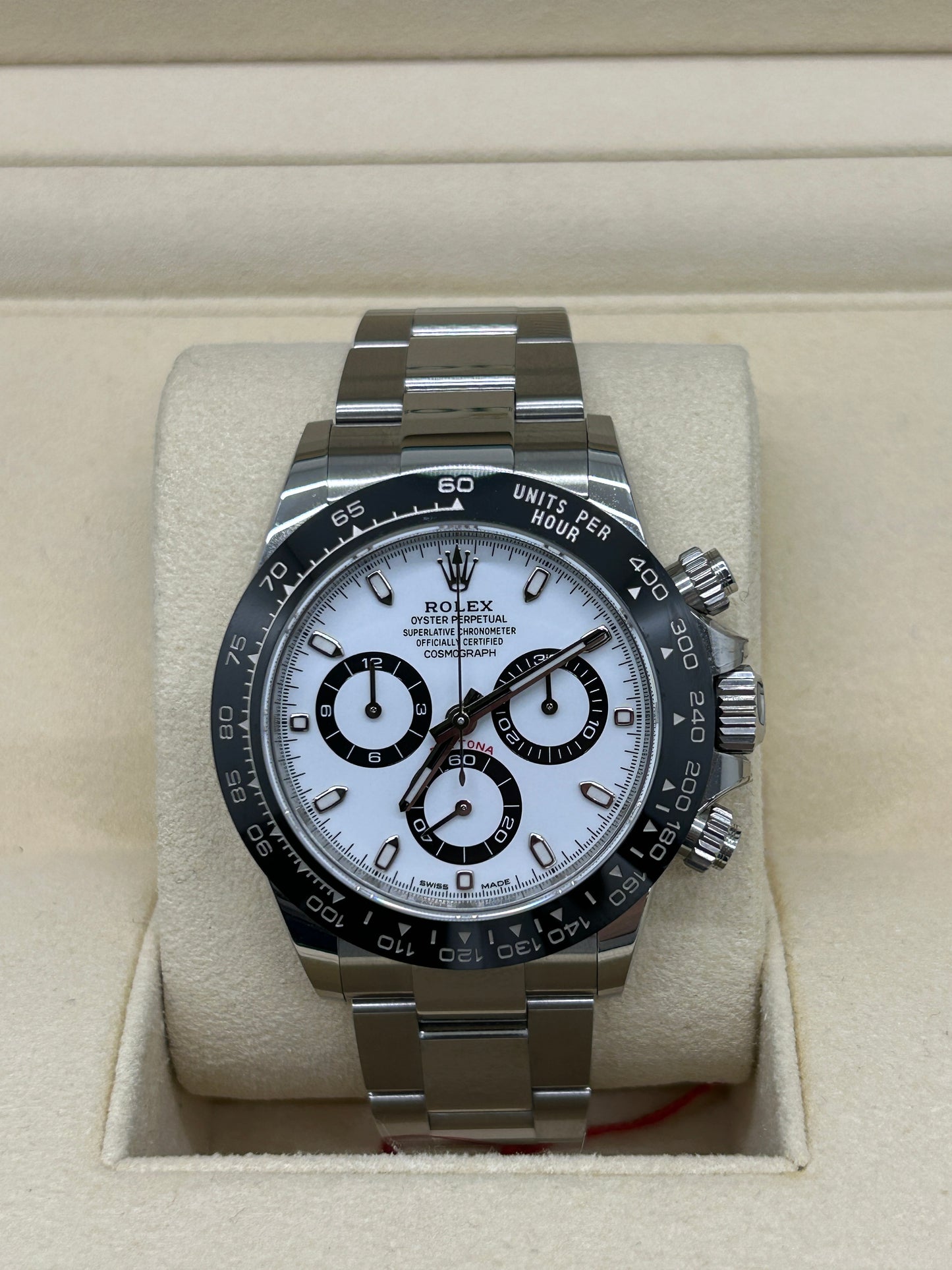 Rolex Daytona - Ref 116500LN - White Dial - Unpiloshed - Year 2019