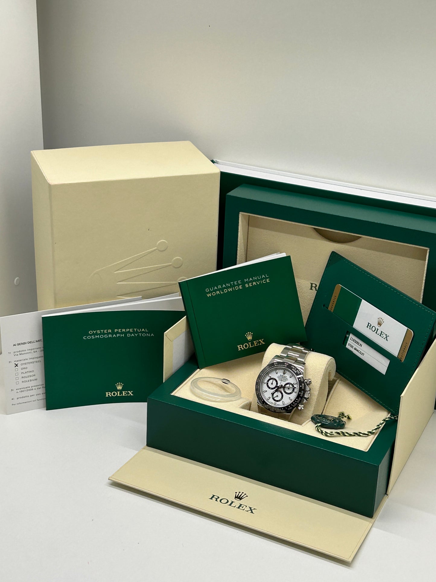 Rolex Daytona - Ref 116500LN - White Dial - Unpiloshed - Year 2019