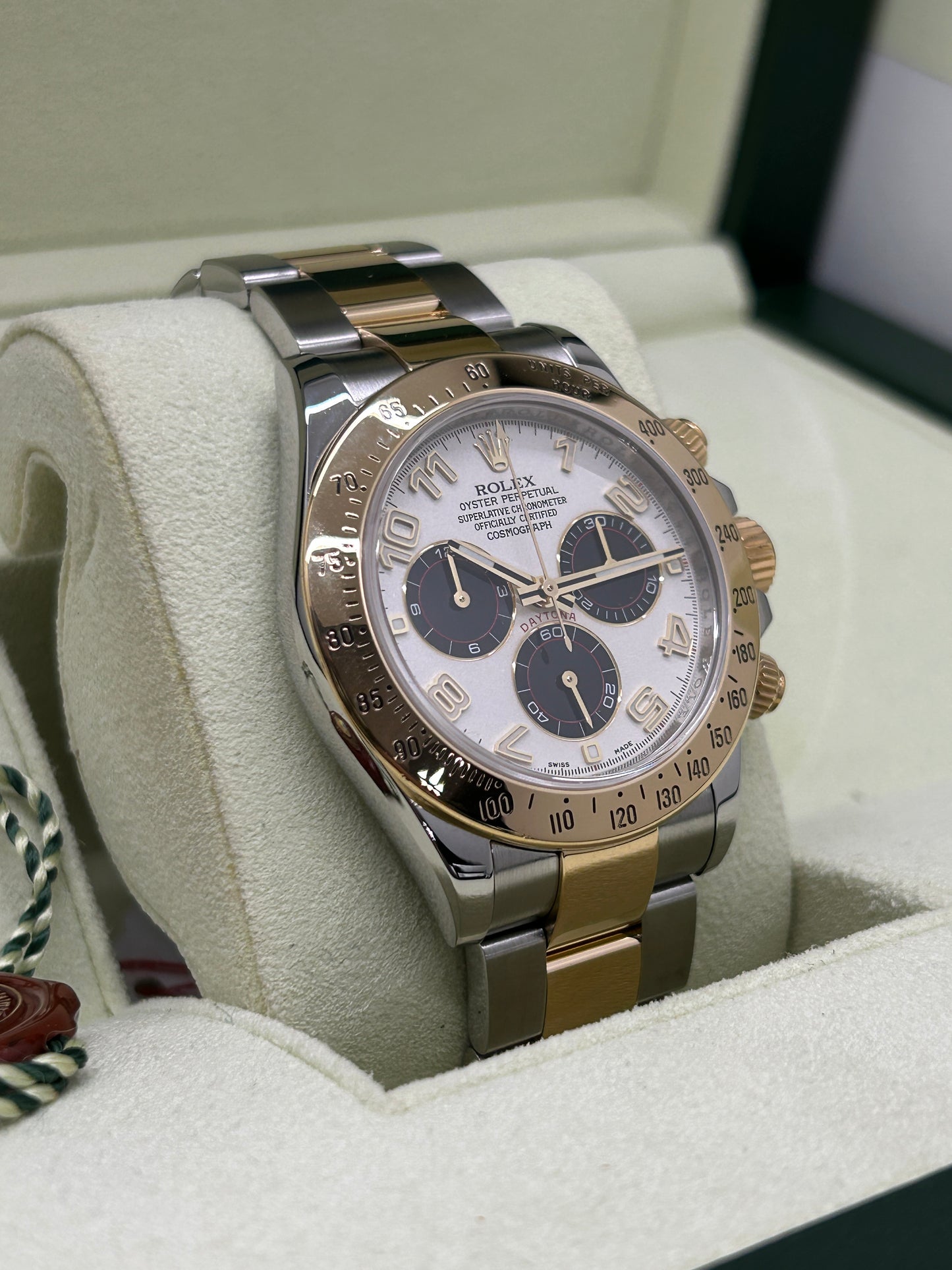 Rolex Daytona Racing Panda Dial - 18Kt Yellow Gold & Steel - Ref 116523 - Year 2011